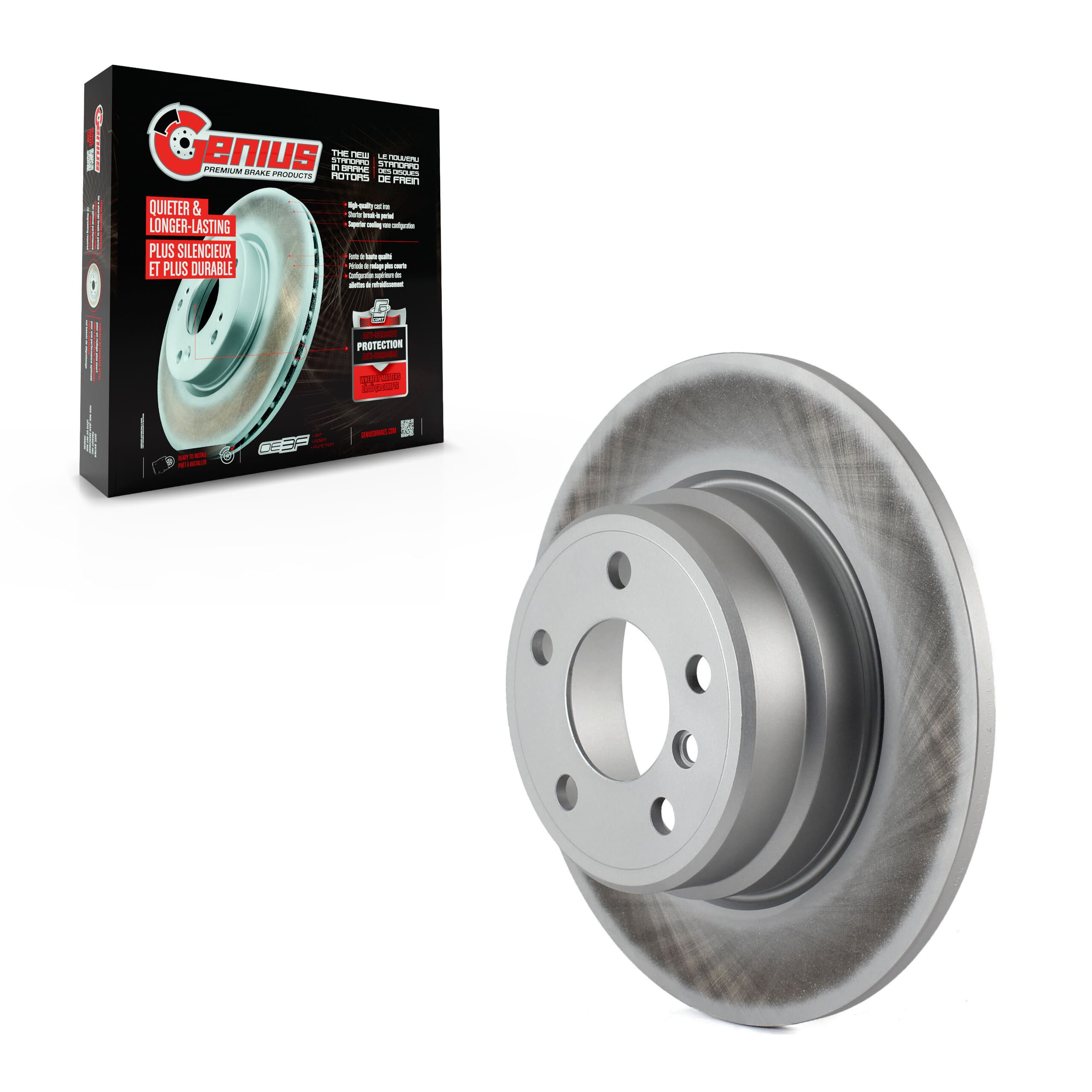 Genius - GCR-980018 - Rear Disc Brake Rotor image 1