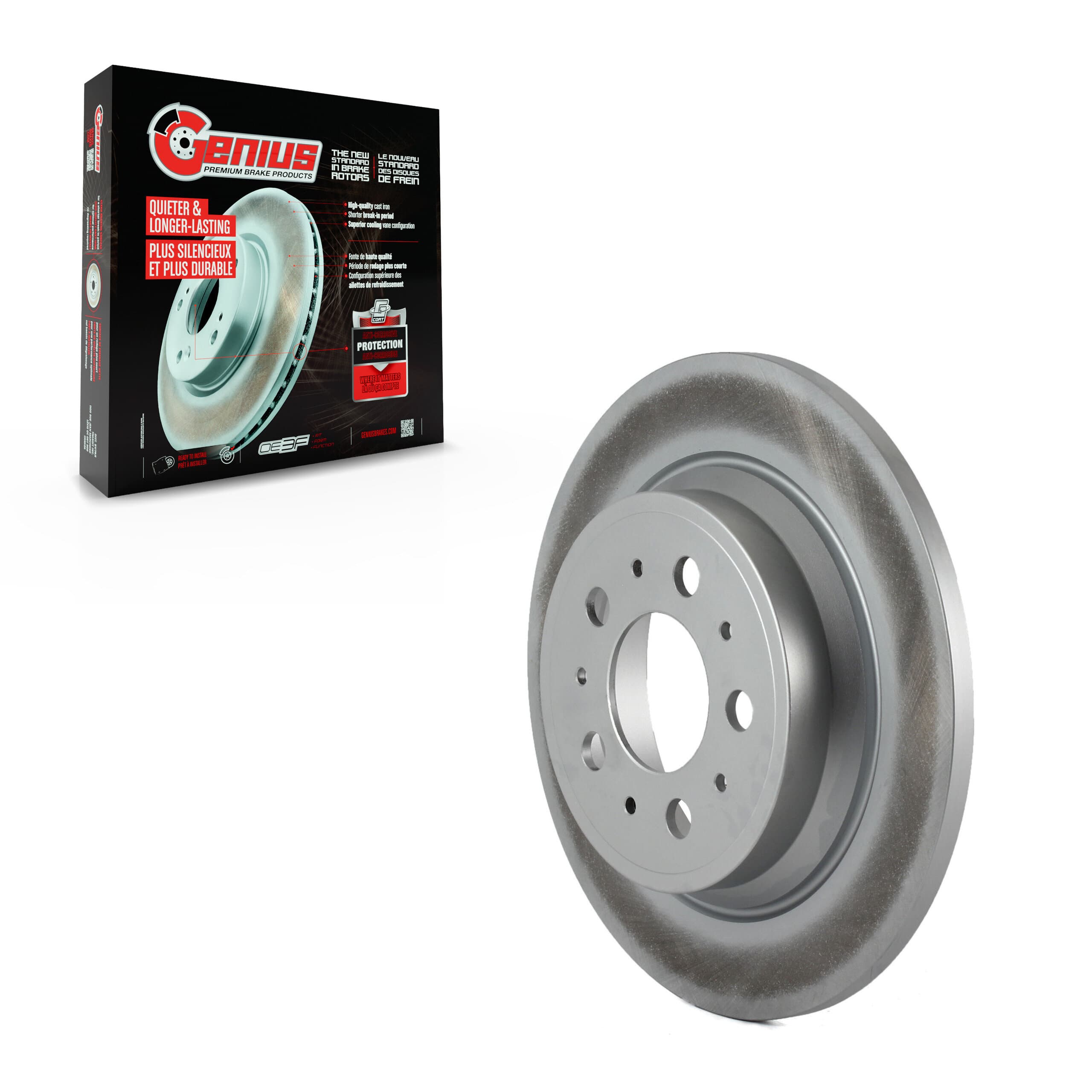 Genius - GCR-980045 - Rear Disc Brake Rotor image 1