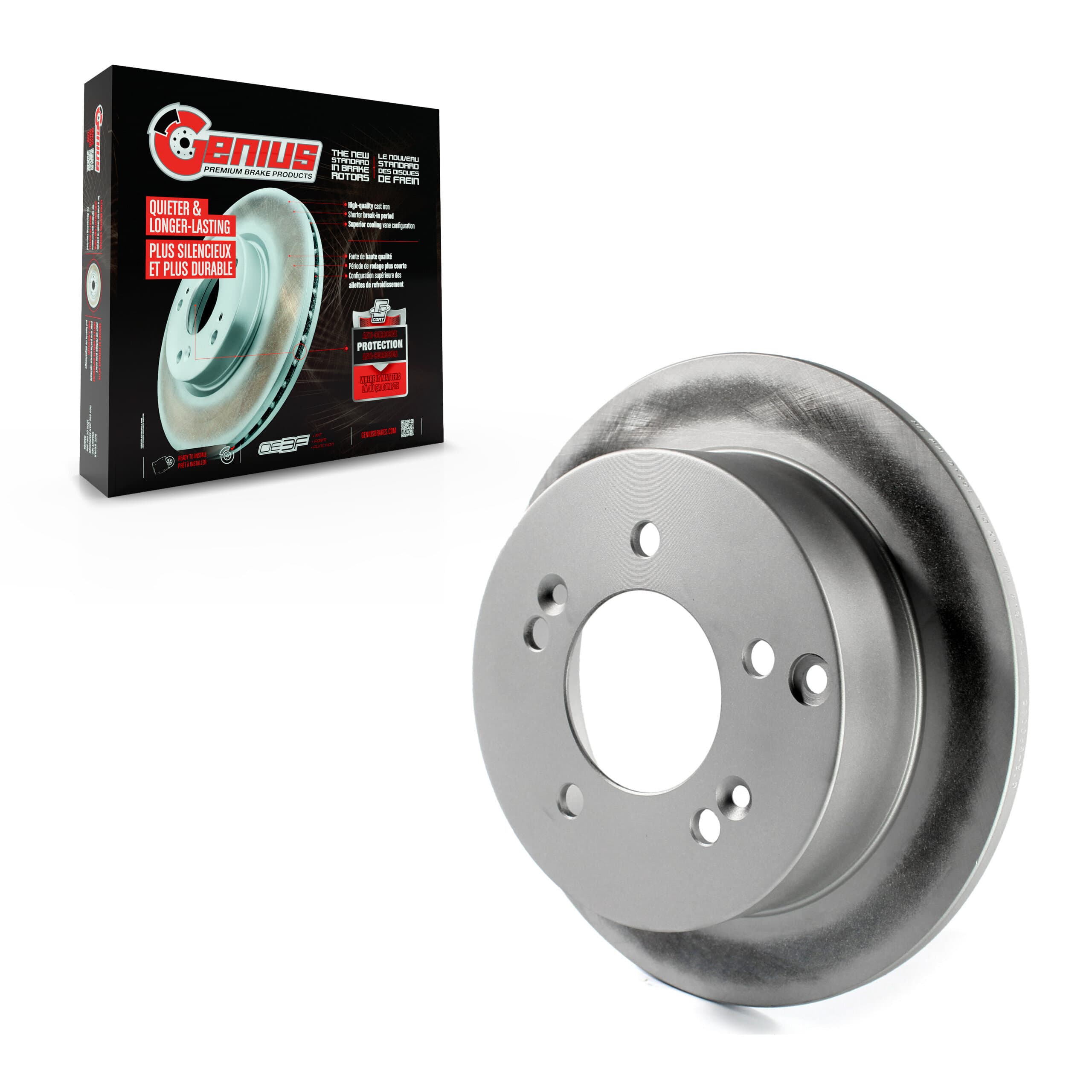 Genius - GCR-980095 - Rear Disc Brake Rotor image 1