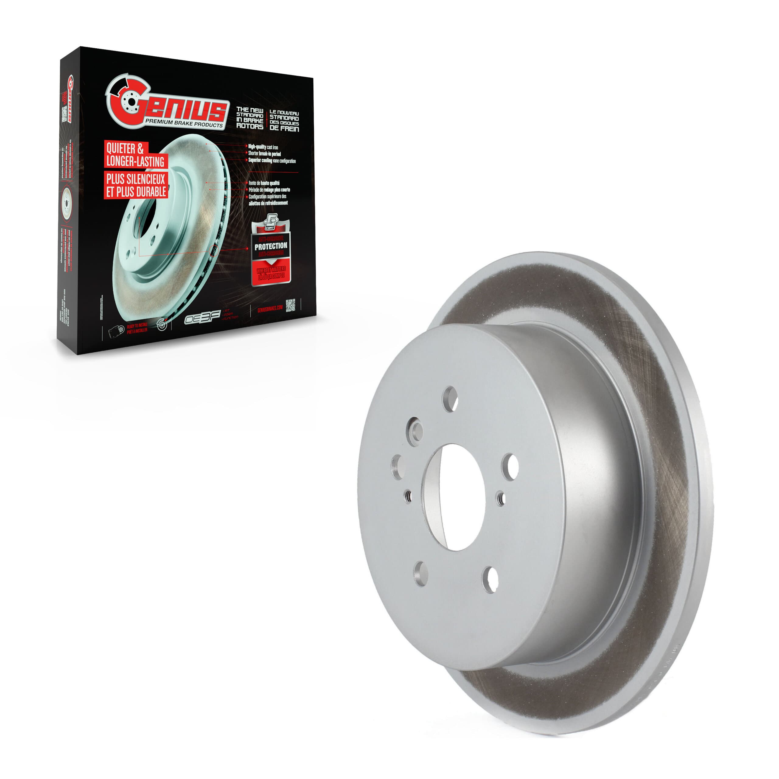 Genius - GCR-980213 - Rear Disc Brake Rotor image 1