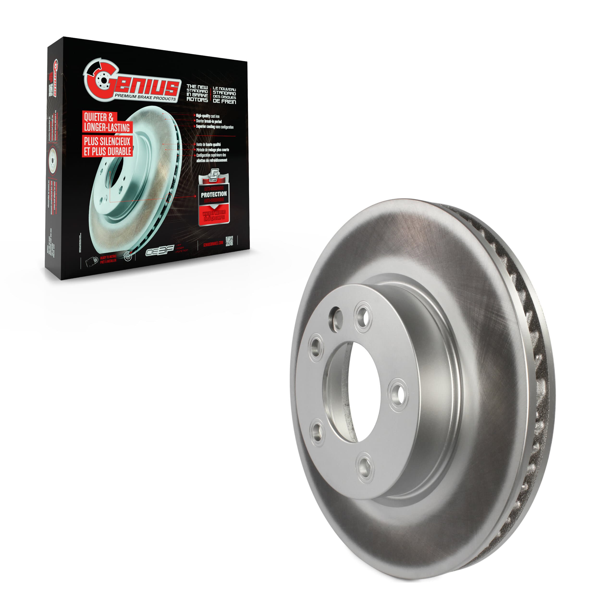 Genius - GCR-980229 - Front Right Disc Brake Rotor image 1