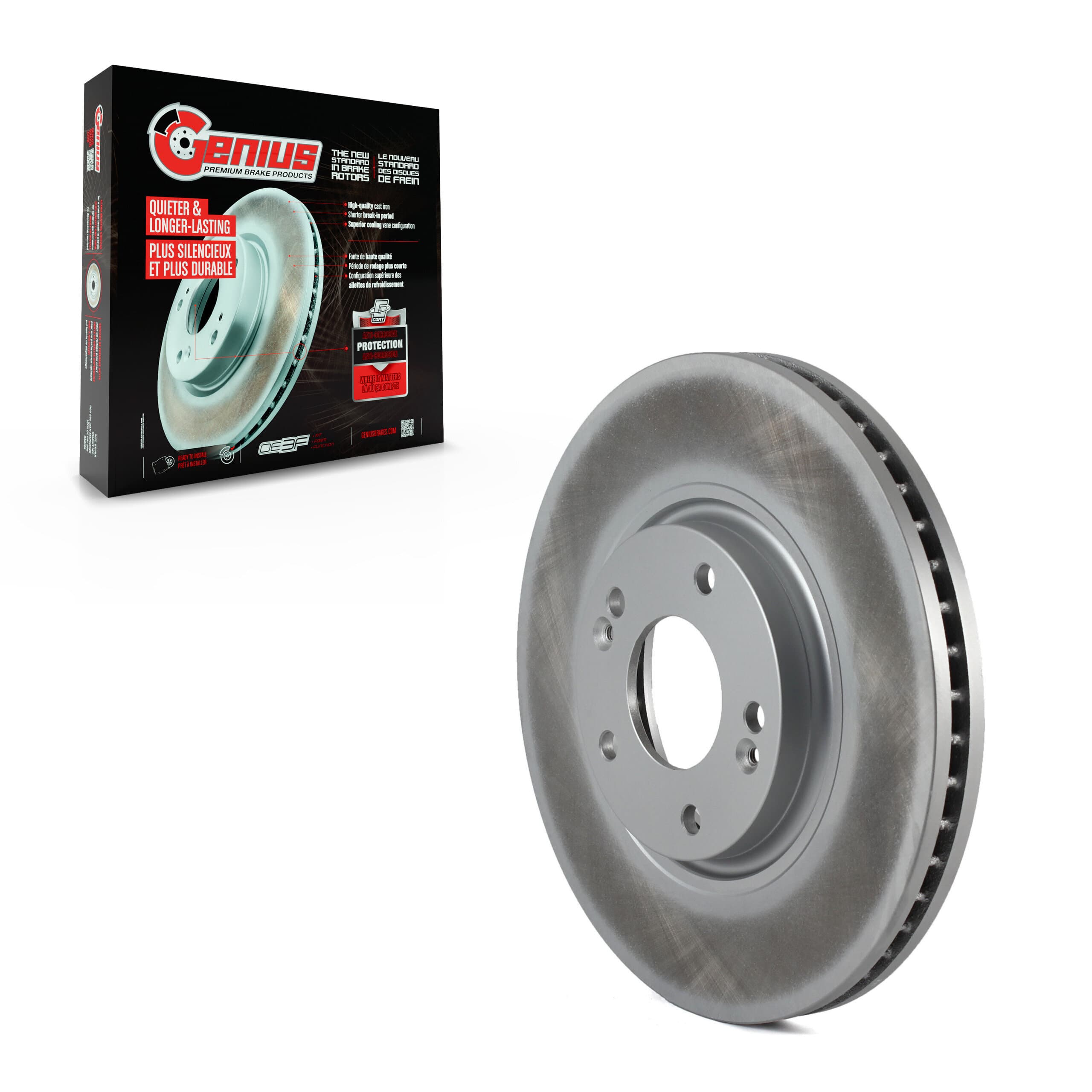 Genius - GCR-980277 - Front Disc Brake Rotor image 1