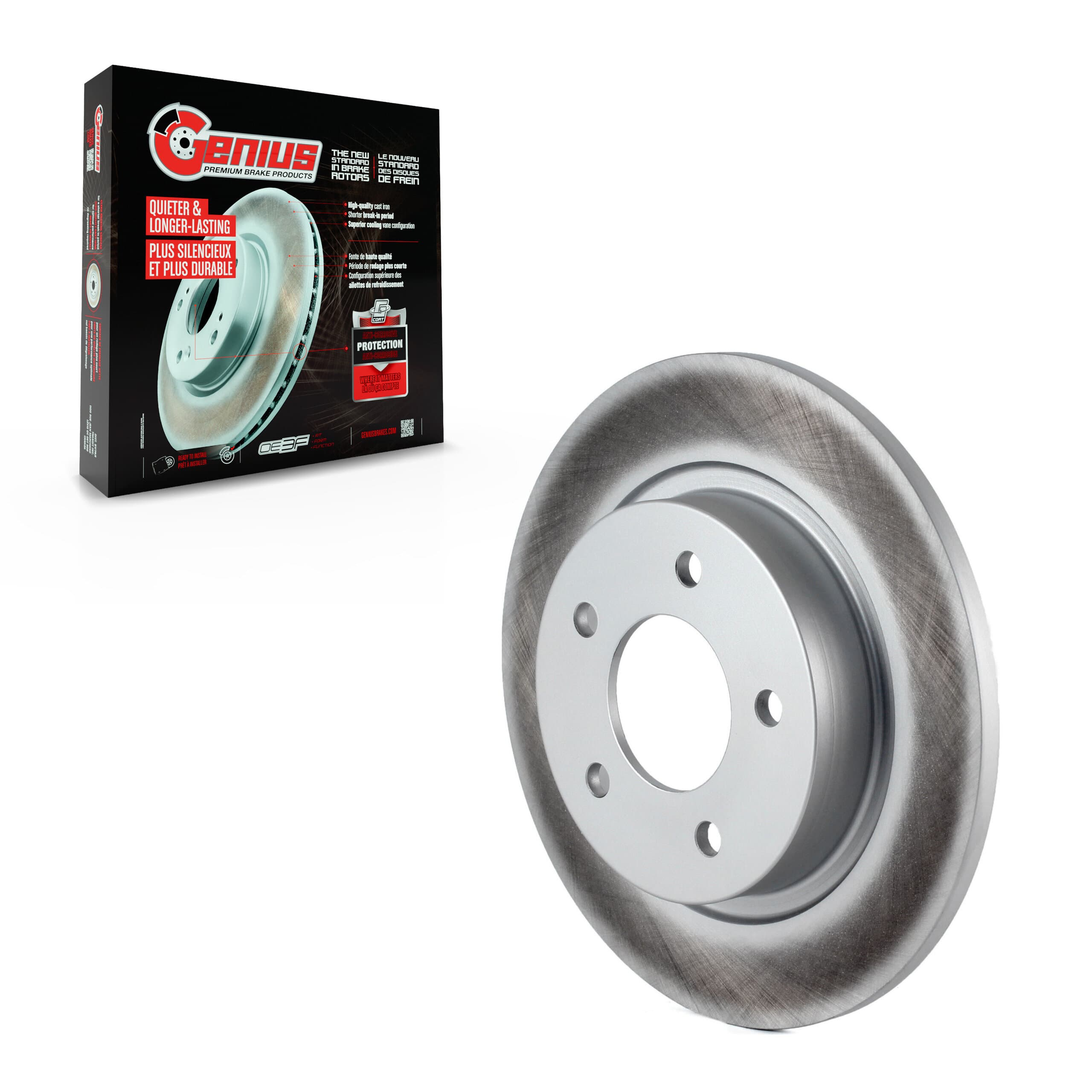 Genius - GCR-980287 - Rear Disc Brake Rotor image 1