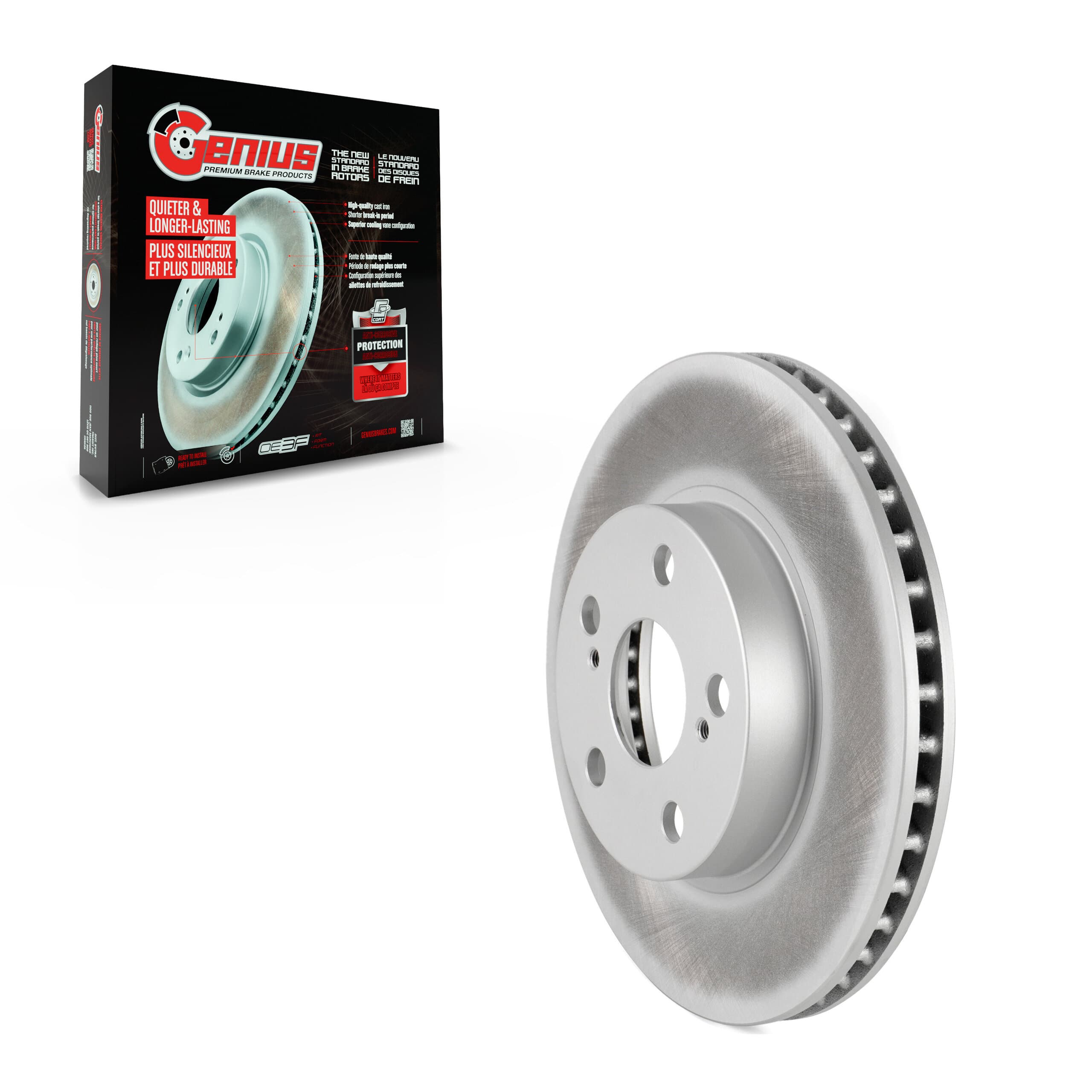 Genius - GCR-980312 - Front Disc Brake Rotor image 1
