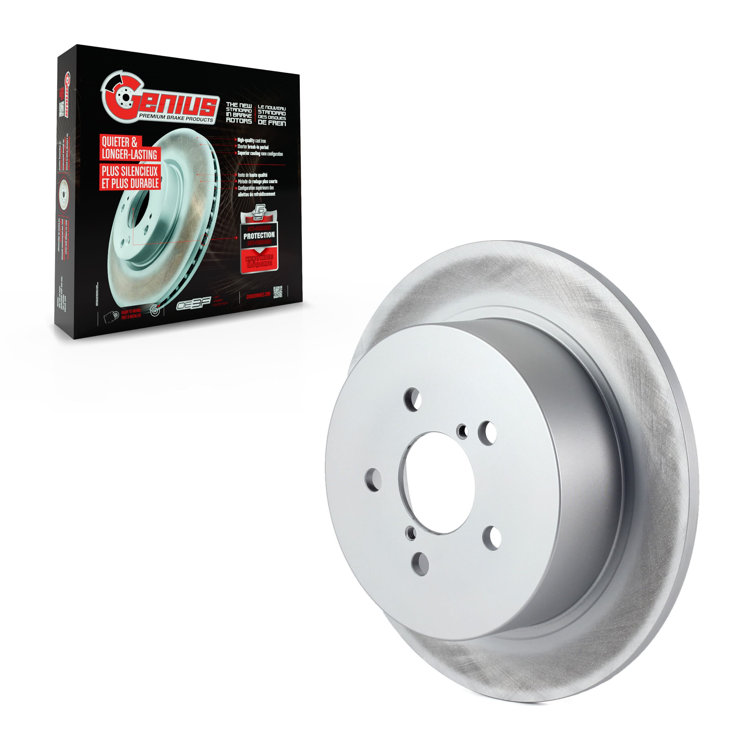 Genius - GCR-980354 - Rear Disc Brake Rotor image 1