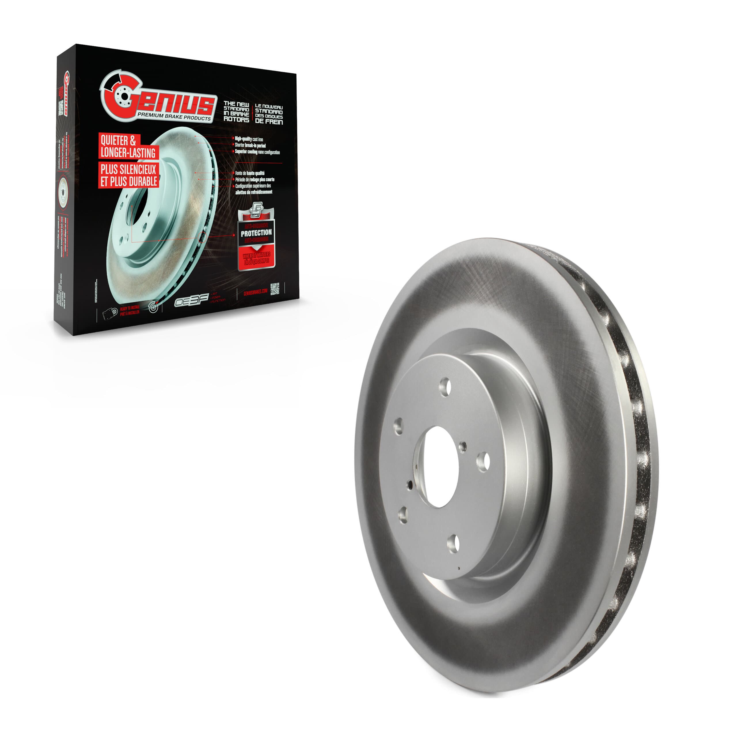 Genius - GCR-980356 - Front Disc Brake Rotor image 1