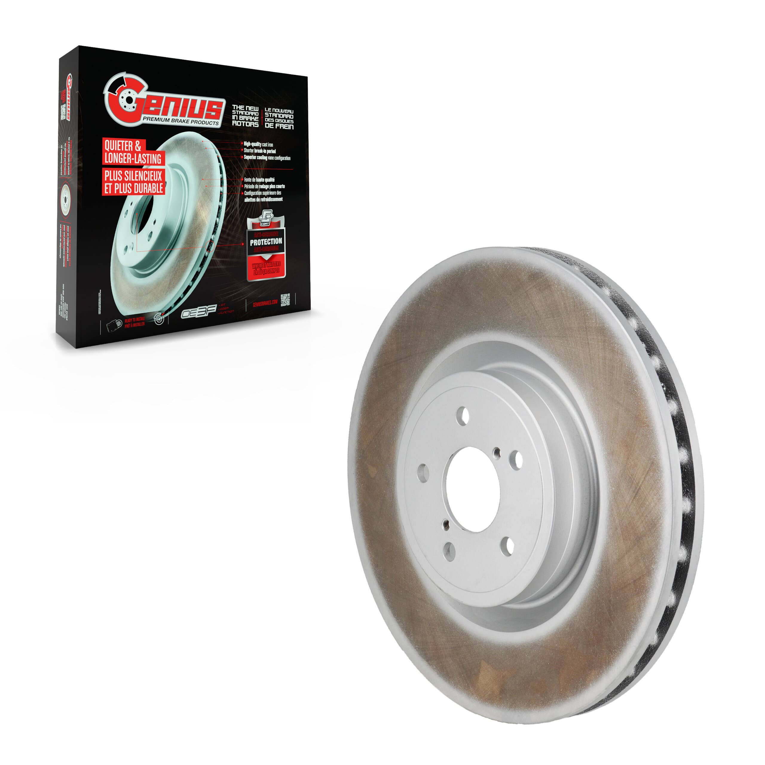 Genius - GCR-980362 - Front Disc Brake Rotor image 1