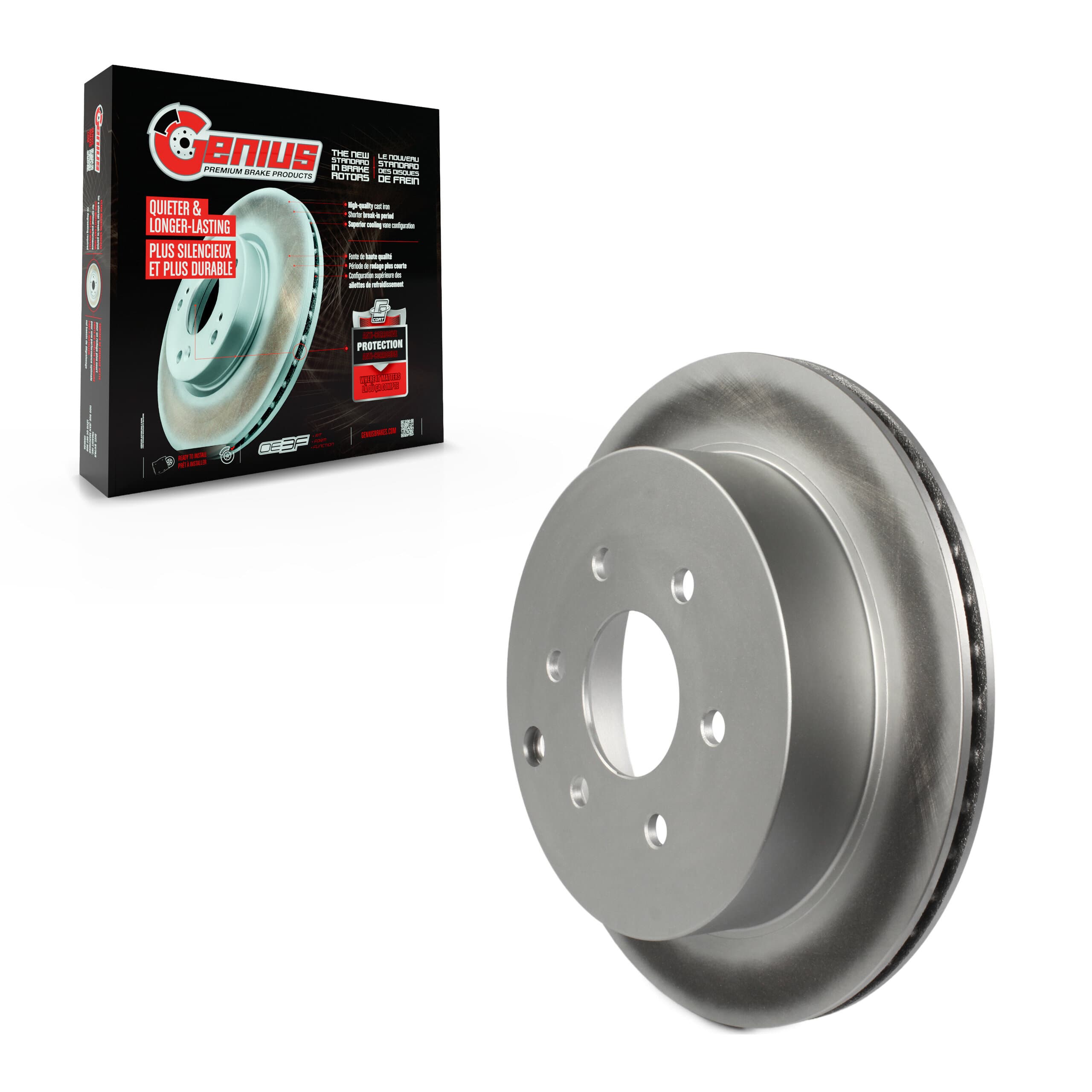 Genius - GCR-980368 - Rear Disc Brake Rotor image 1
