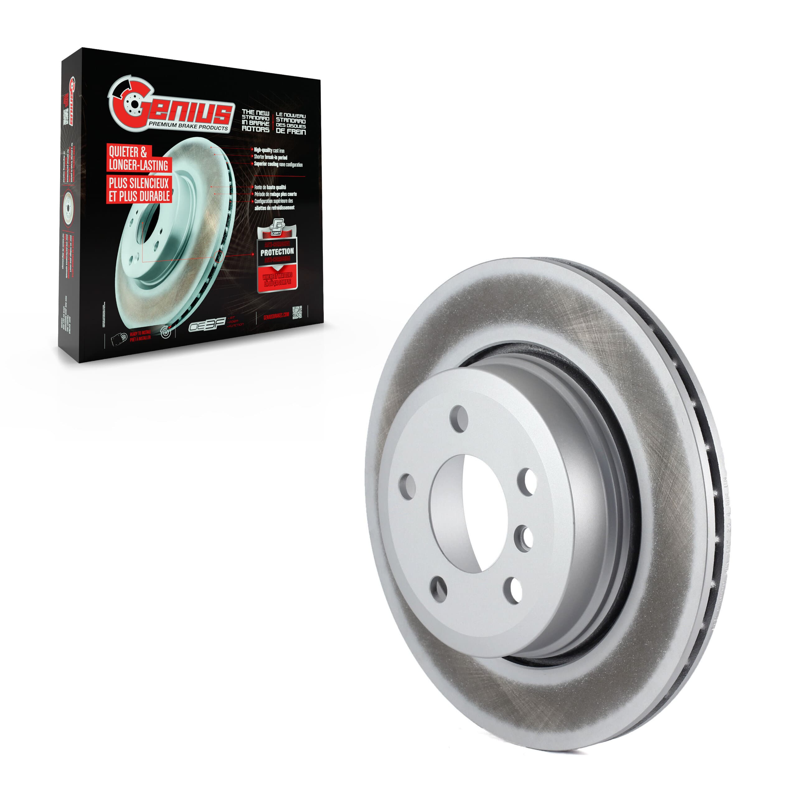 Genius - GCR-980399 - Rear Disc Brake Rotor image 1