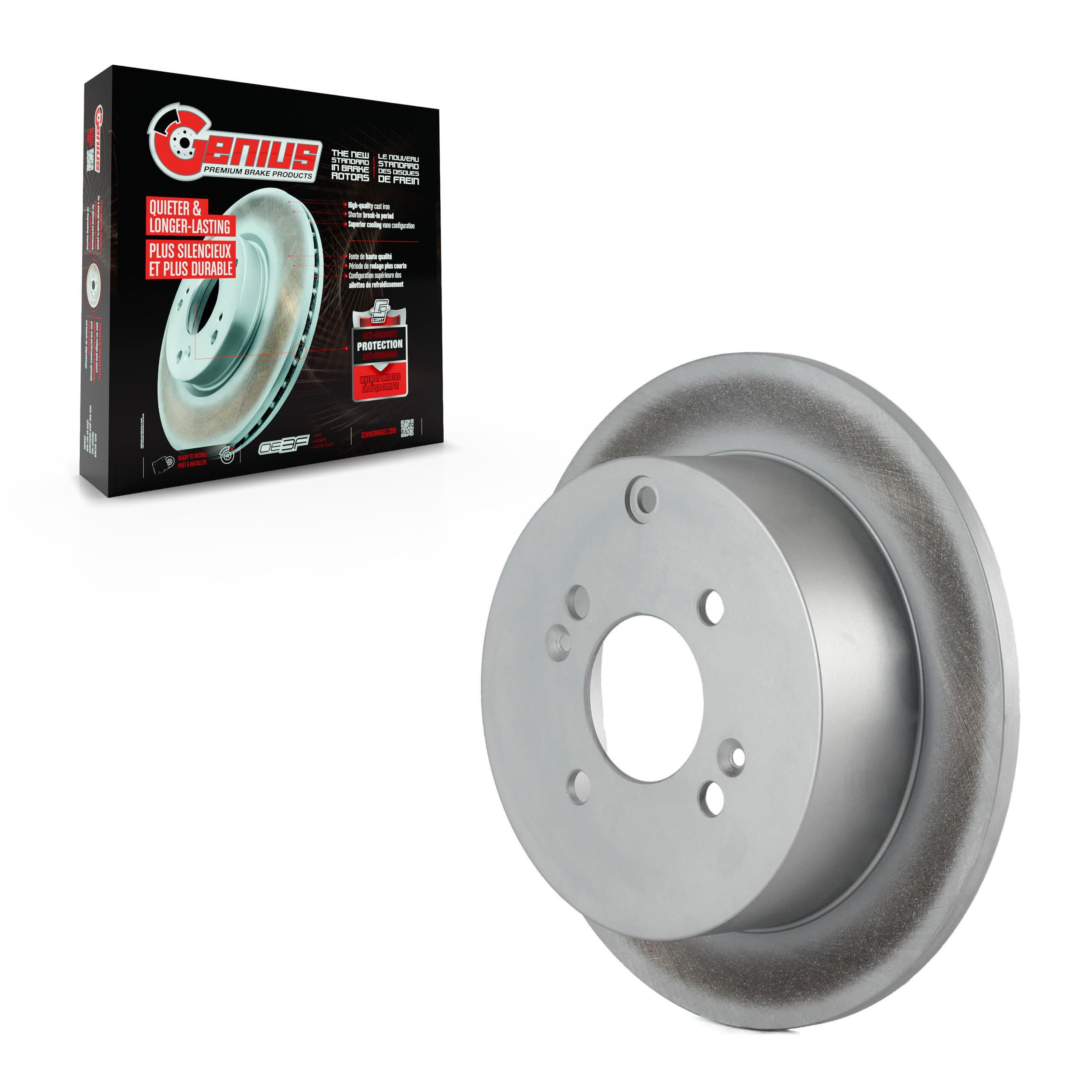 Genius - GCR-980418 - Rear Disc Brake Rotor image 1