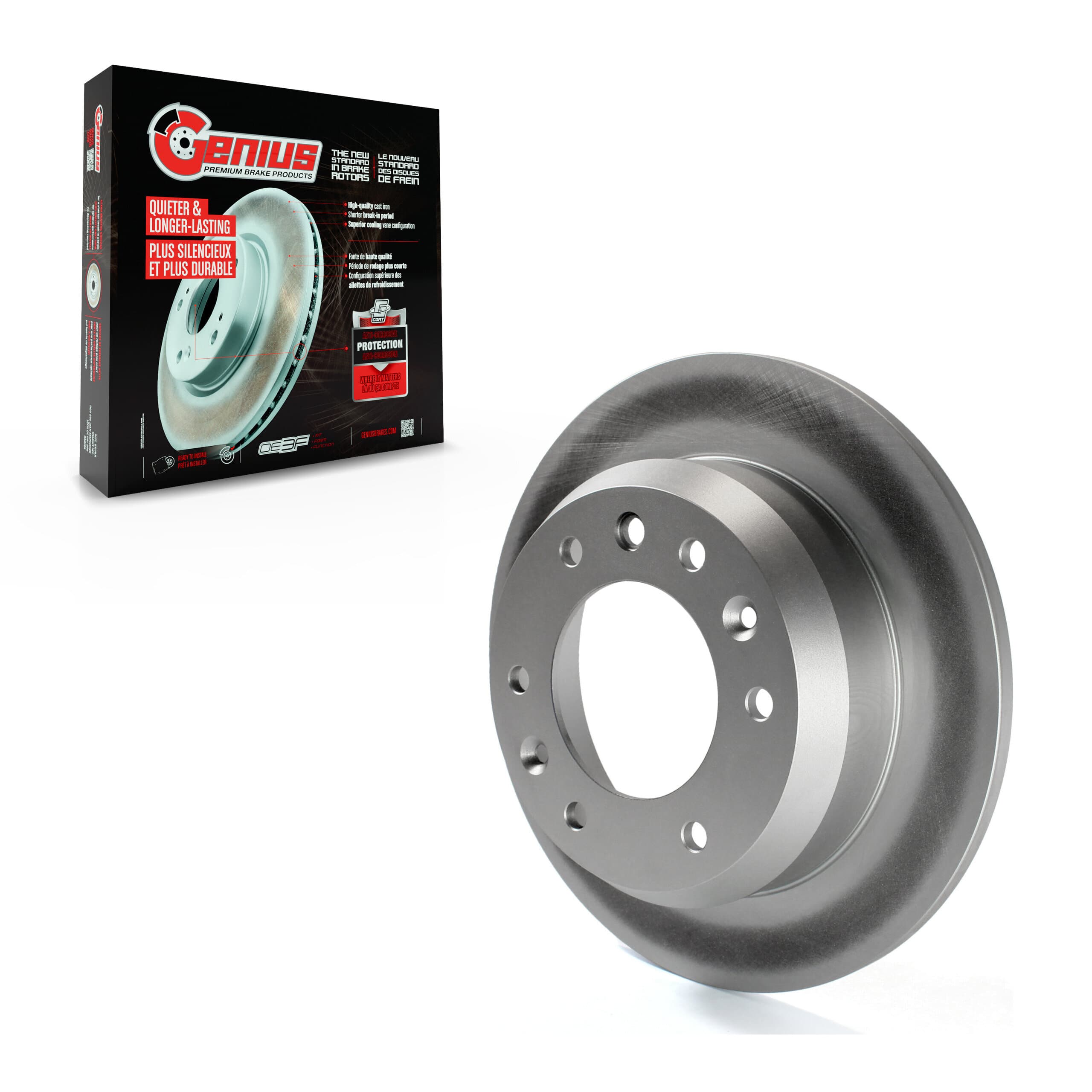 Genius - GCR-980463 - Rear Disc Brake Rotor image 1