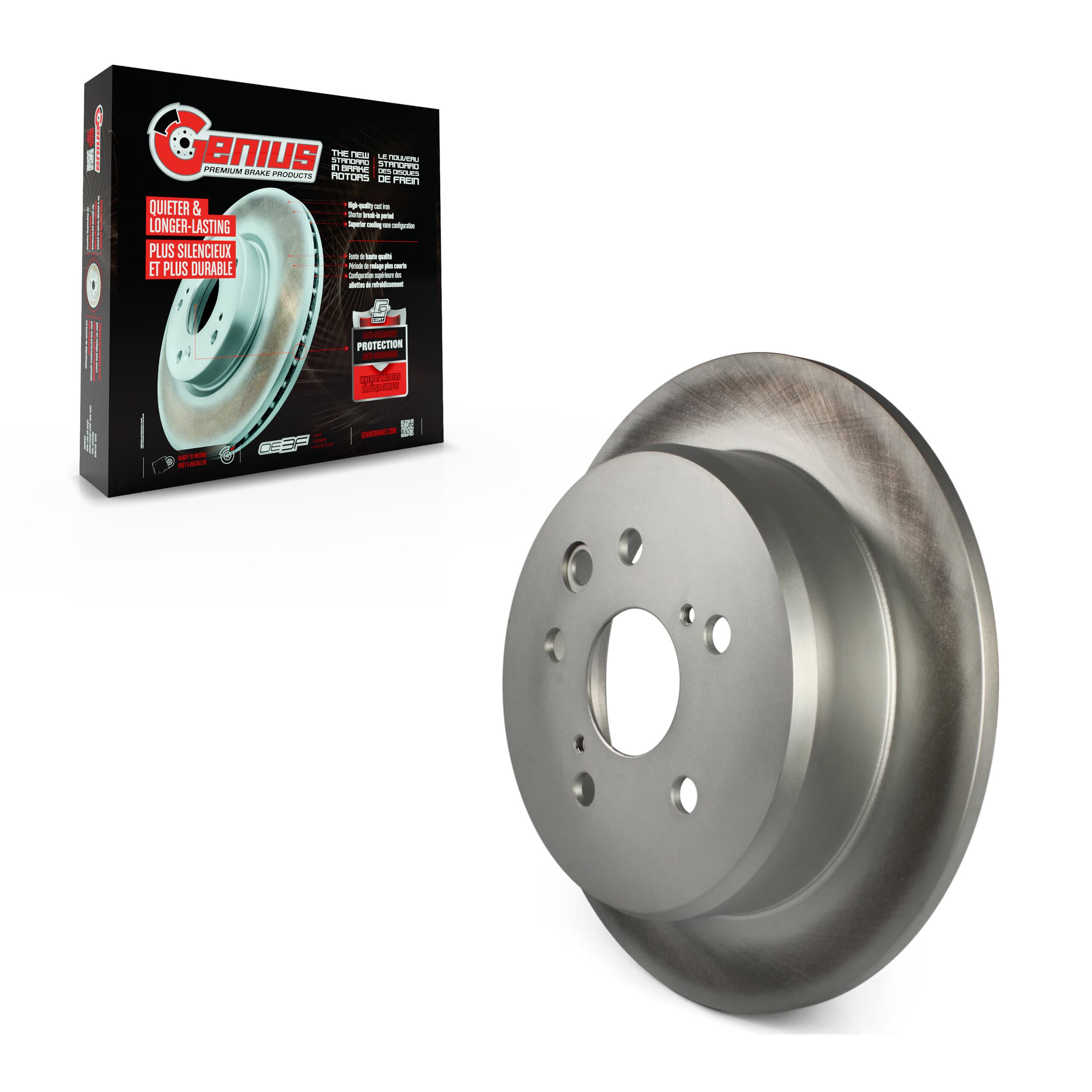 Genius - GCR-980489 - Rear Disc Brake Rotor image 1