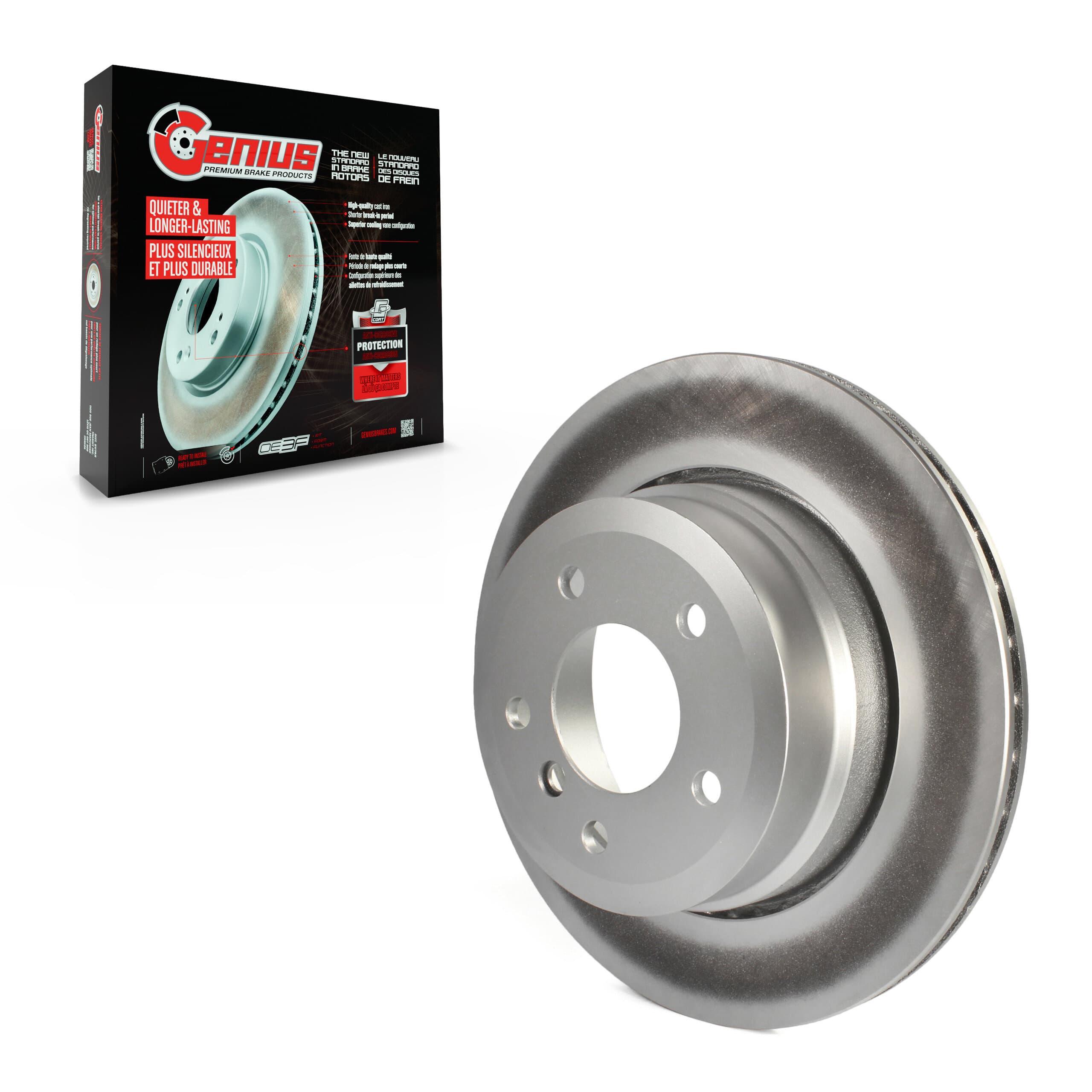 Genius - GCR-980496 - Rear Disc Brake Rotor image 1