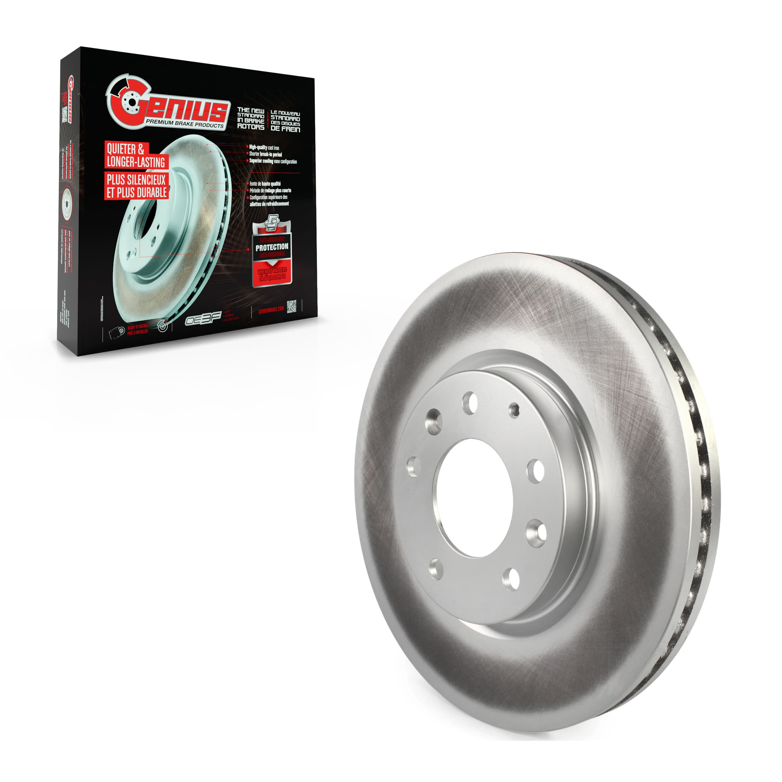 Genius - GCR-980524 - Front Disc Brake Rotor image 1