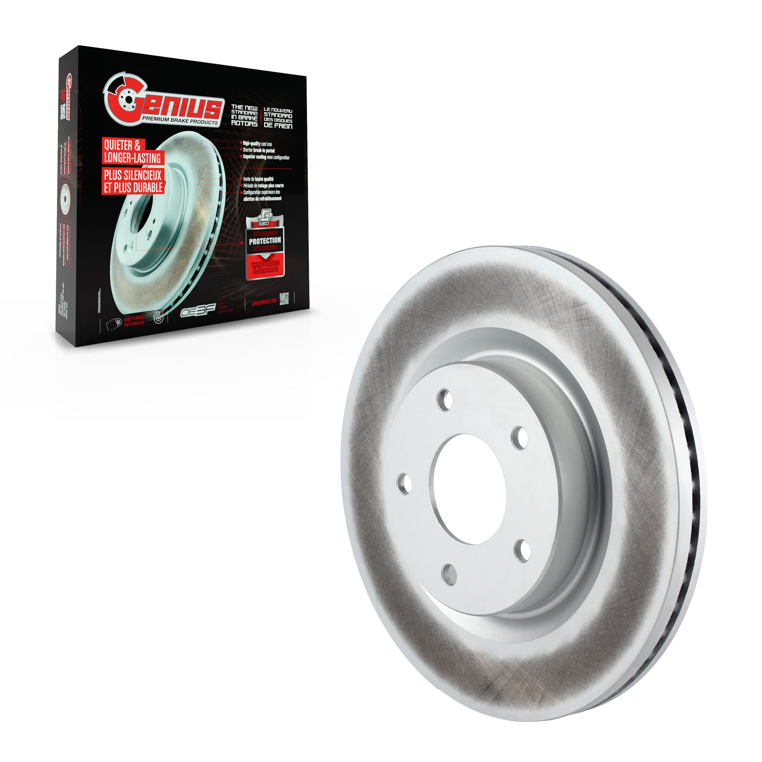Genius - GCR-980562 - Front Disc Brake Rotor image 1