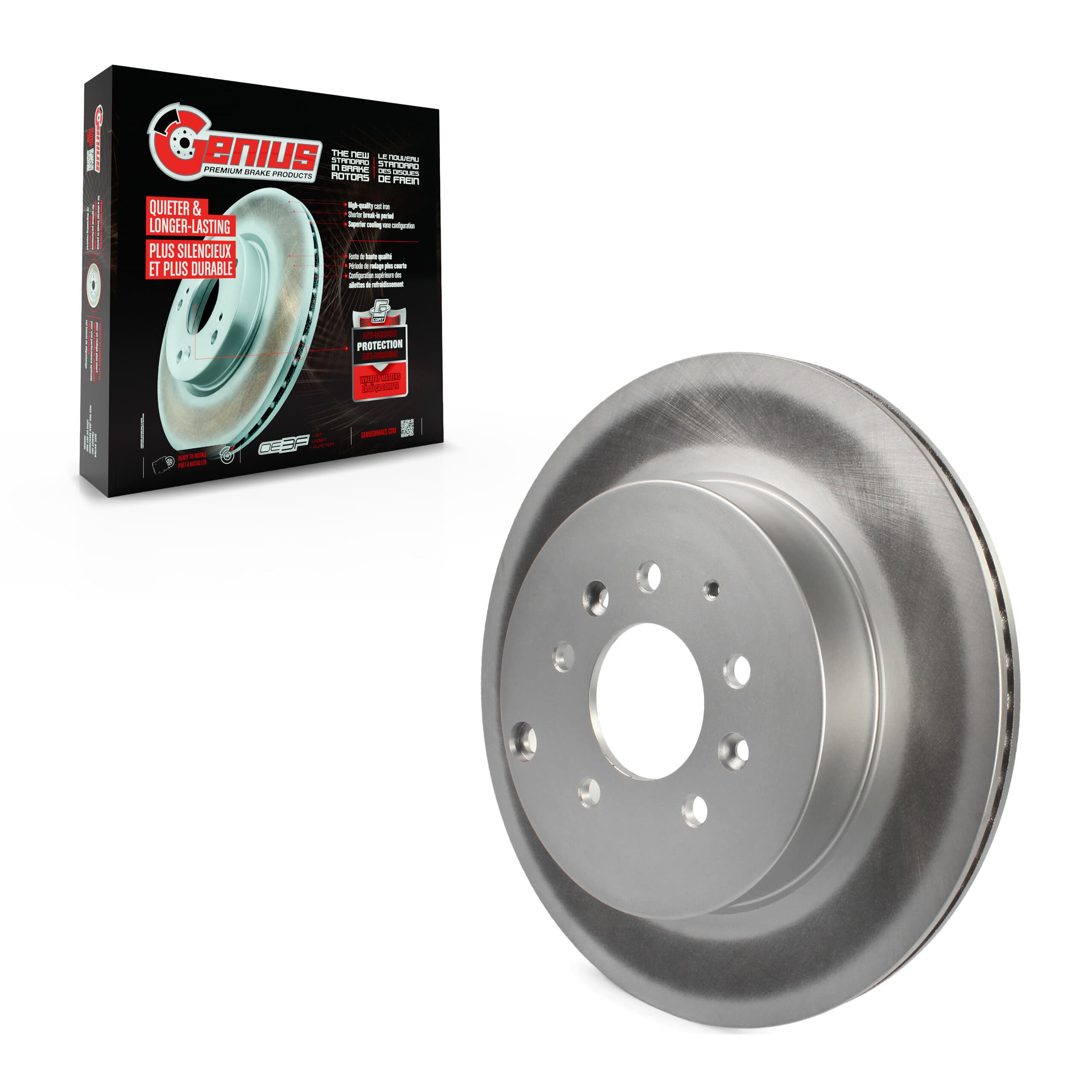Genius - GCR-980579 - Rear Disc Brake Rotor image 1