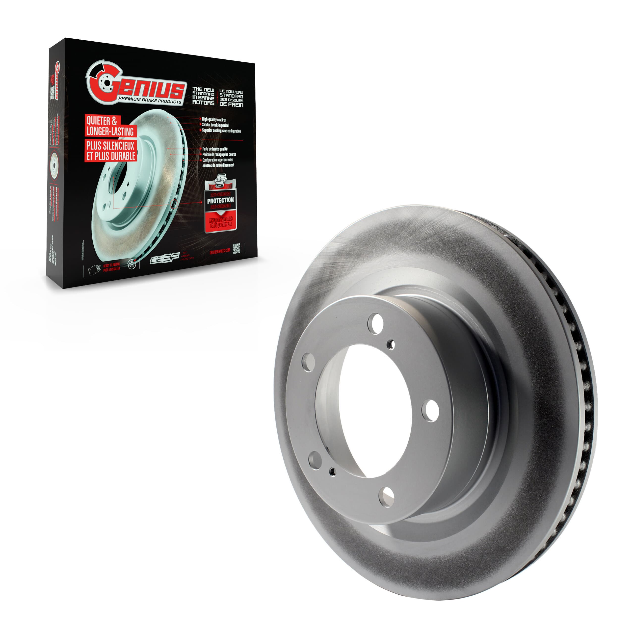 Genius - GCR-980583 - Front Disc Brake Rotor image 1