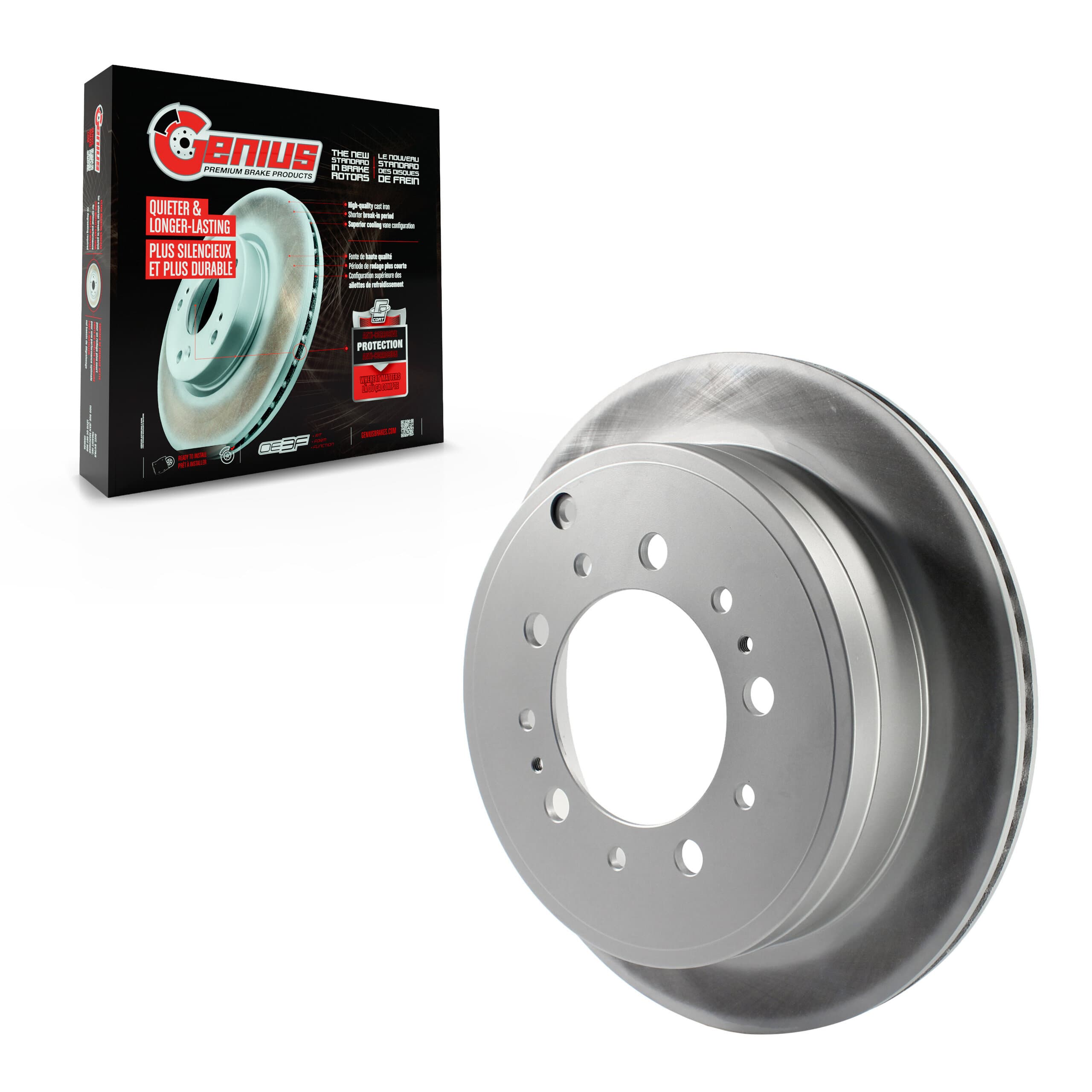 Genius - GCR-980584 - Rear Disc Brake Rotor image 1
