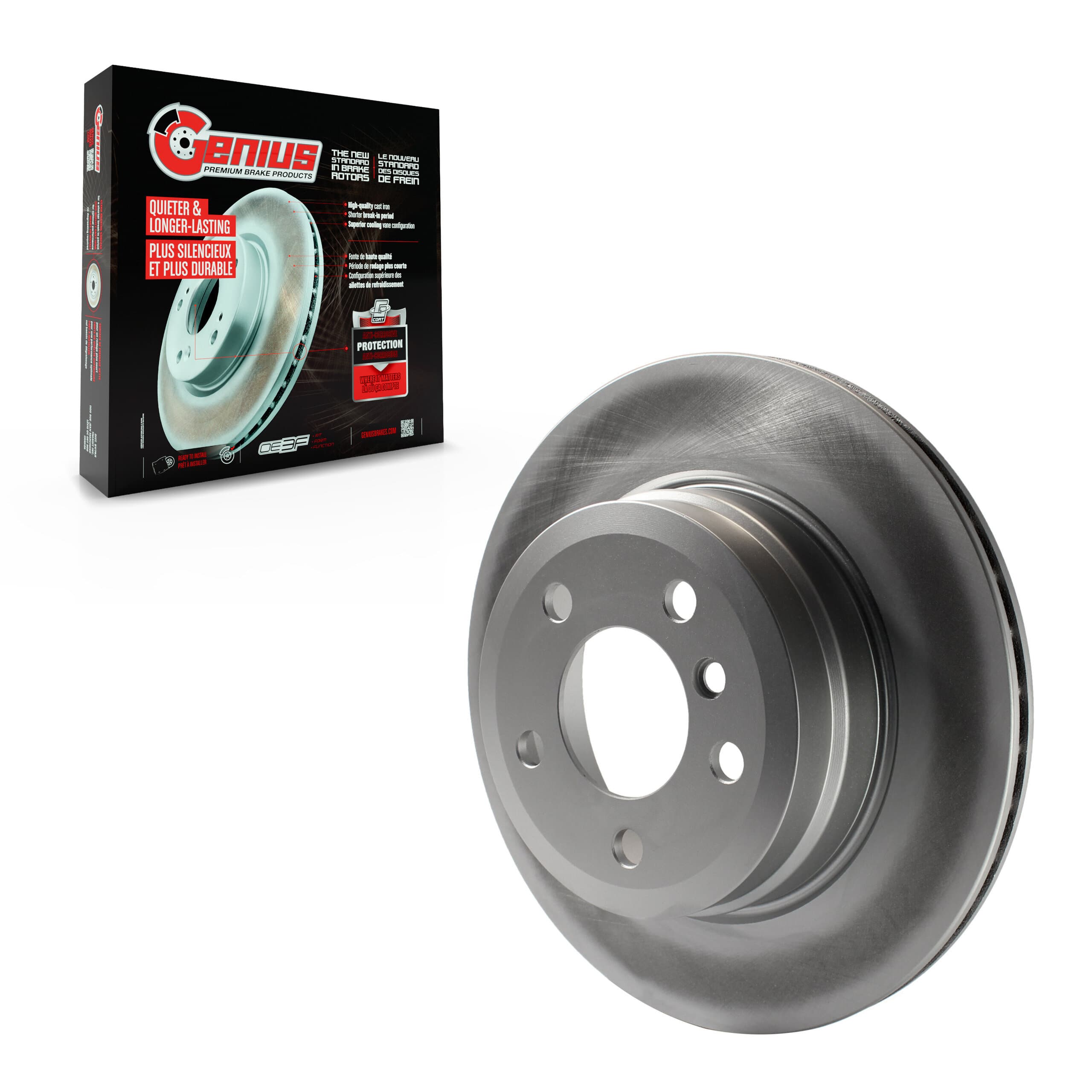 Genius - GCR-980593 - Rear Disc Brake Rotor image 1