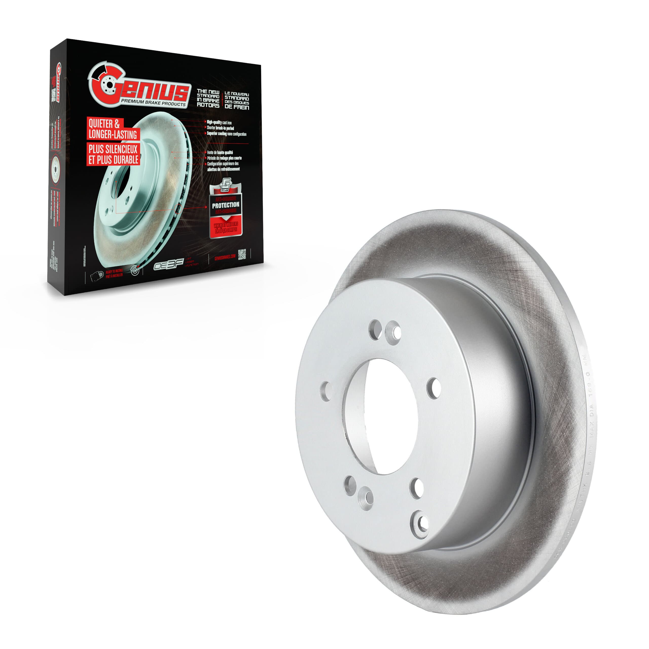 Genius - GCR-980599 - Rear Disc Brake Rotor image 1