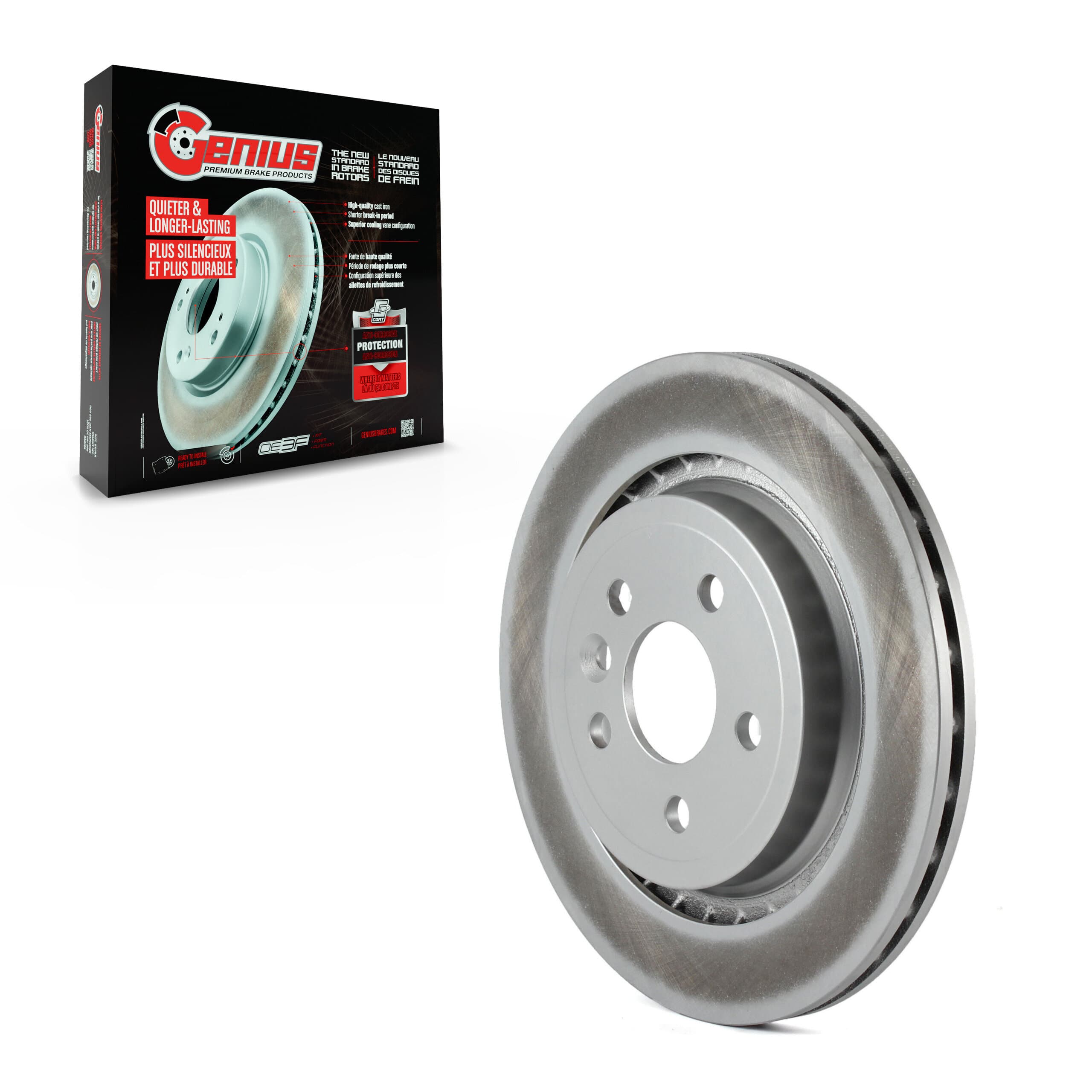 Genius - GCR-980609 - Rear Disc Brake Rotor image 1