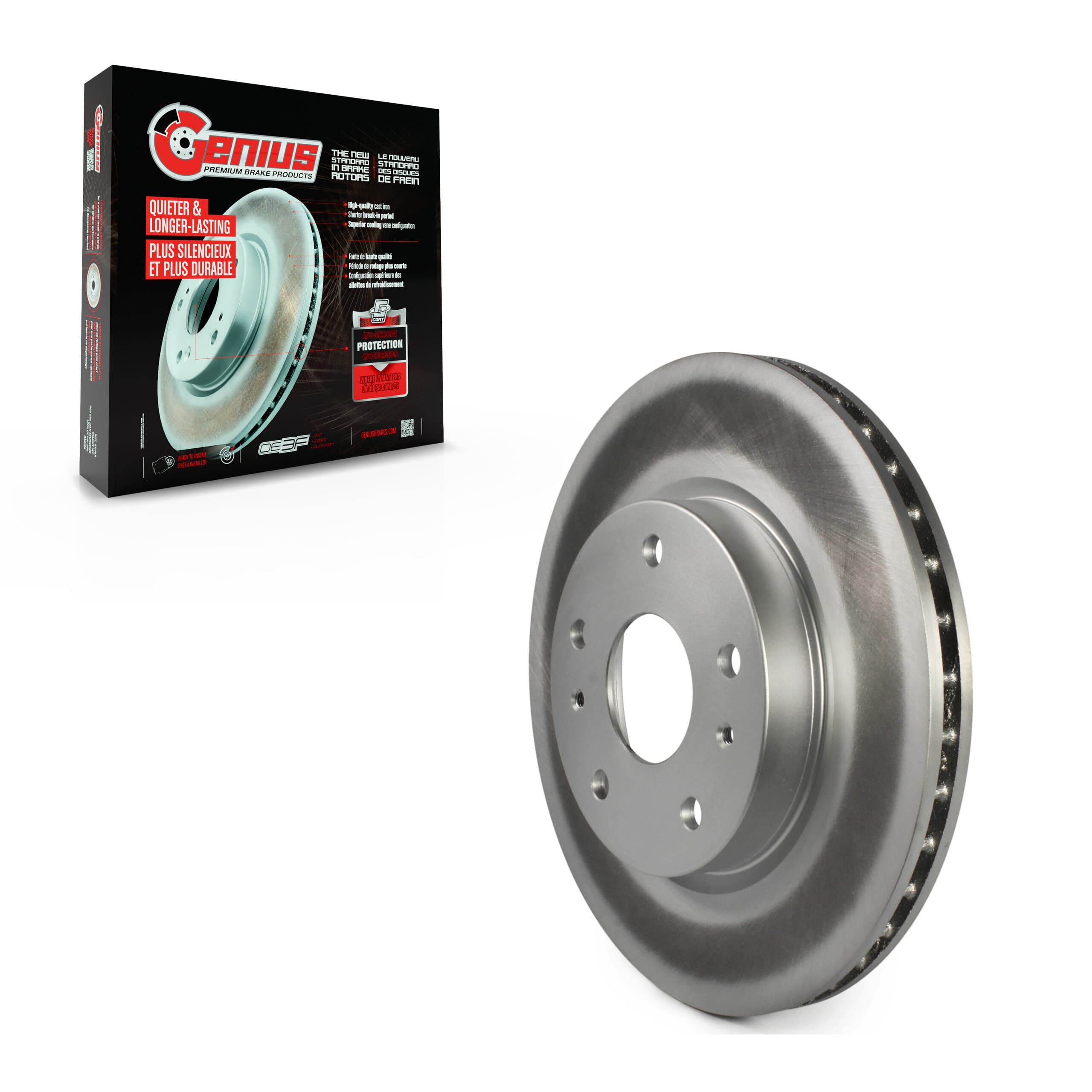 Genius - GCR-980611 - Front Disc Brake Rotor image 1