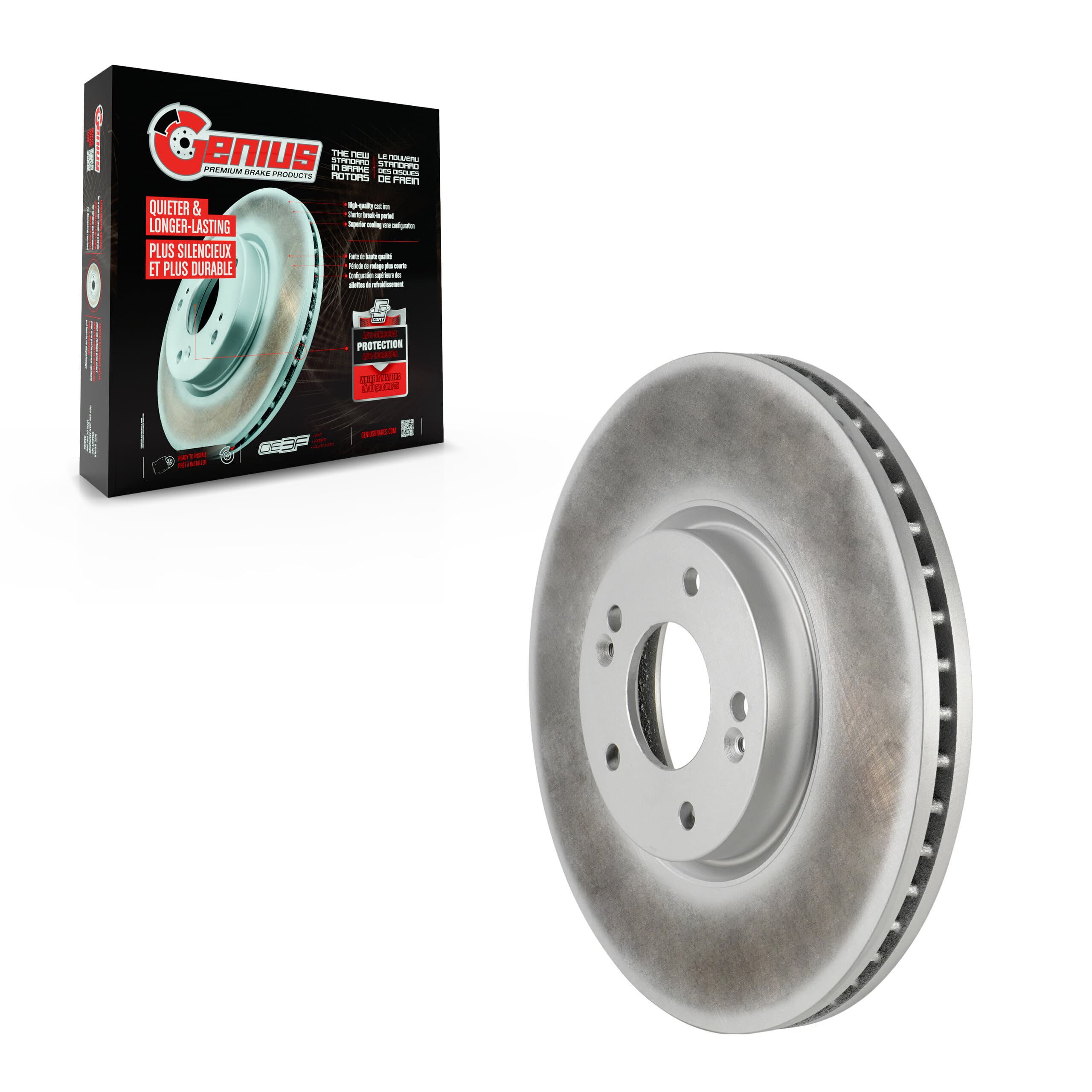 Genius - GCR-980635 - Front Disc Brake Rotor image 1