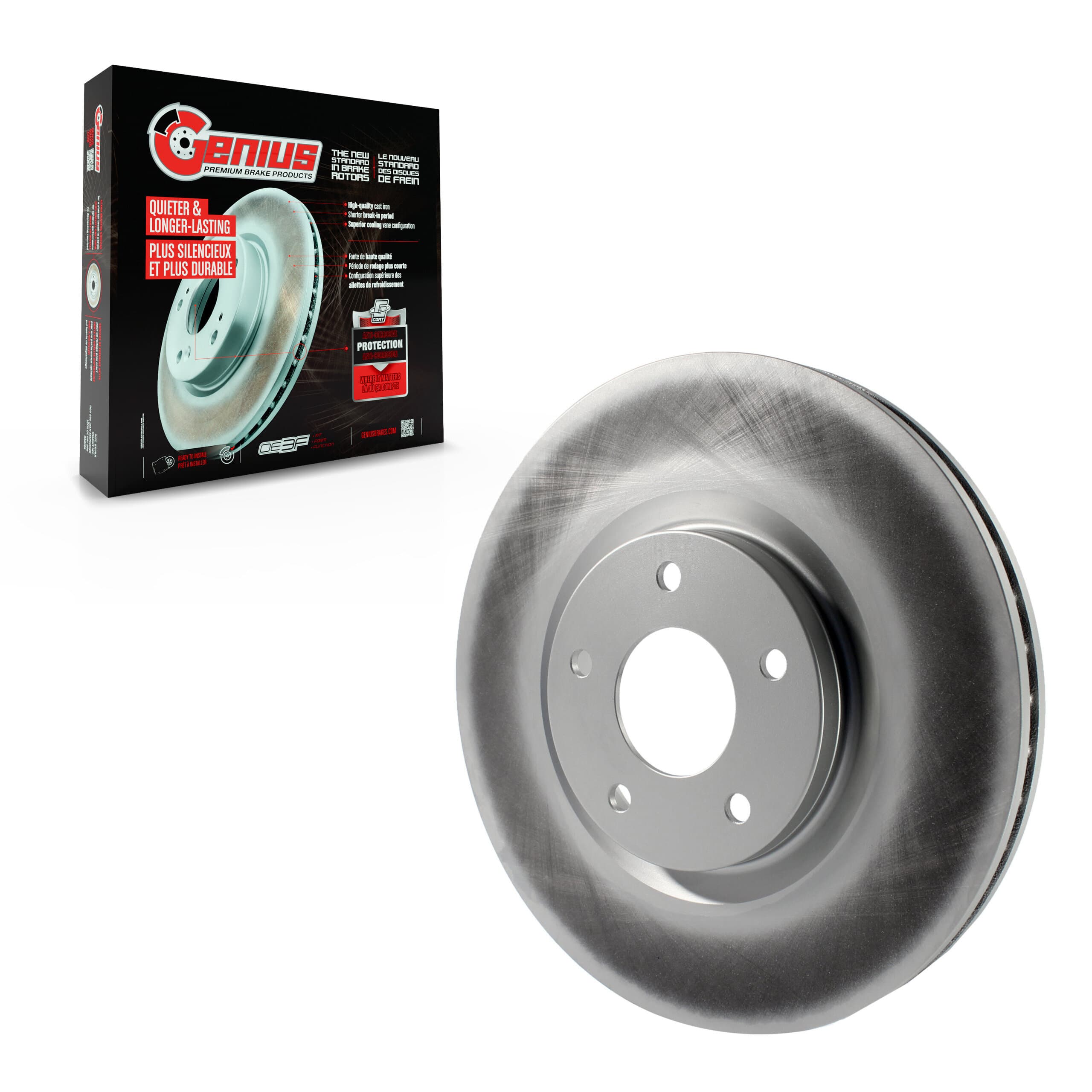 Genius - GCR-980638 - Front Disc Brake Rotor image 1
