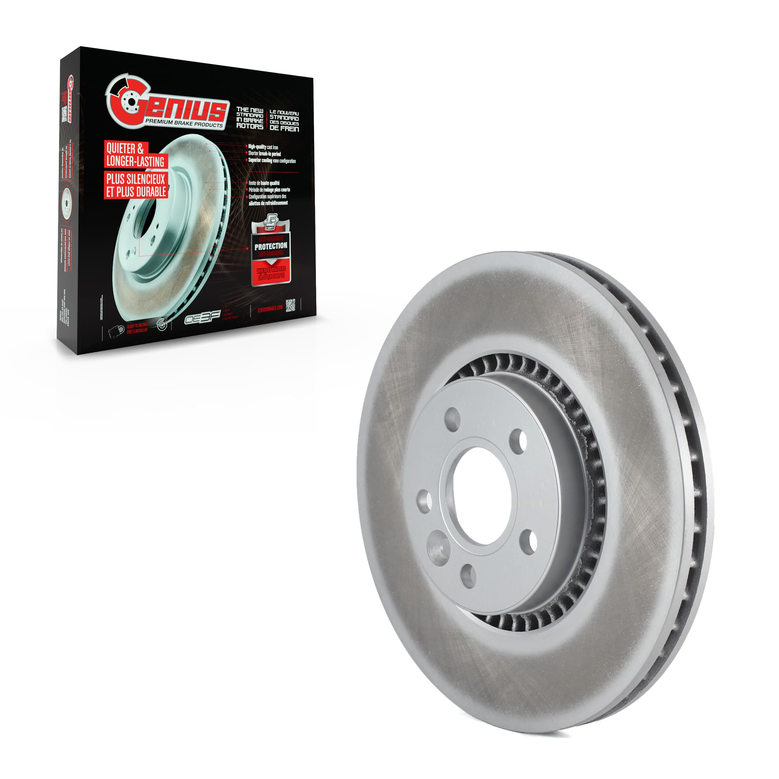 Genius - GCR-980642 - Front Disc Brake Rotor image 1