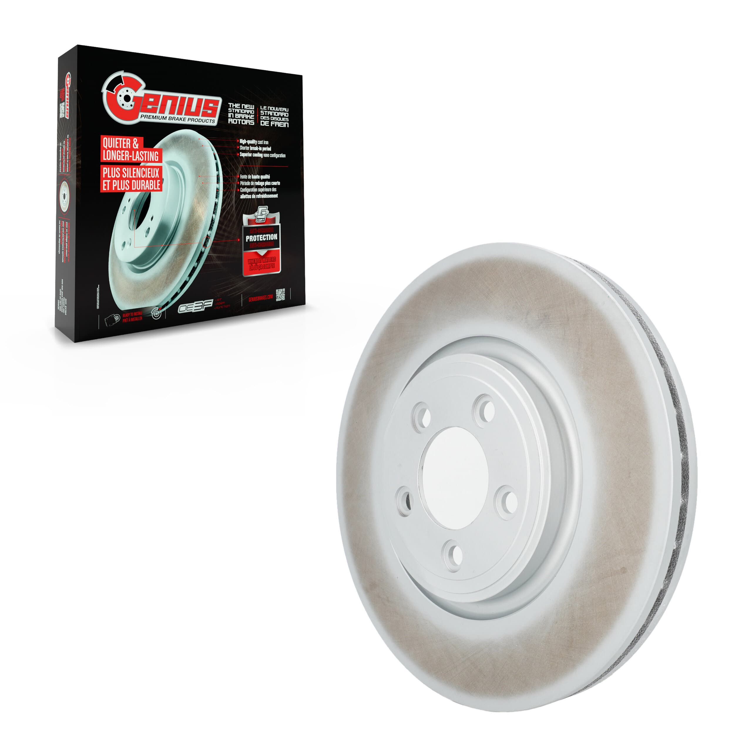 Genius - GCR-980645 - Front Disc Brake Rotor image 1