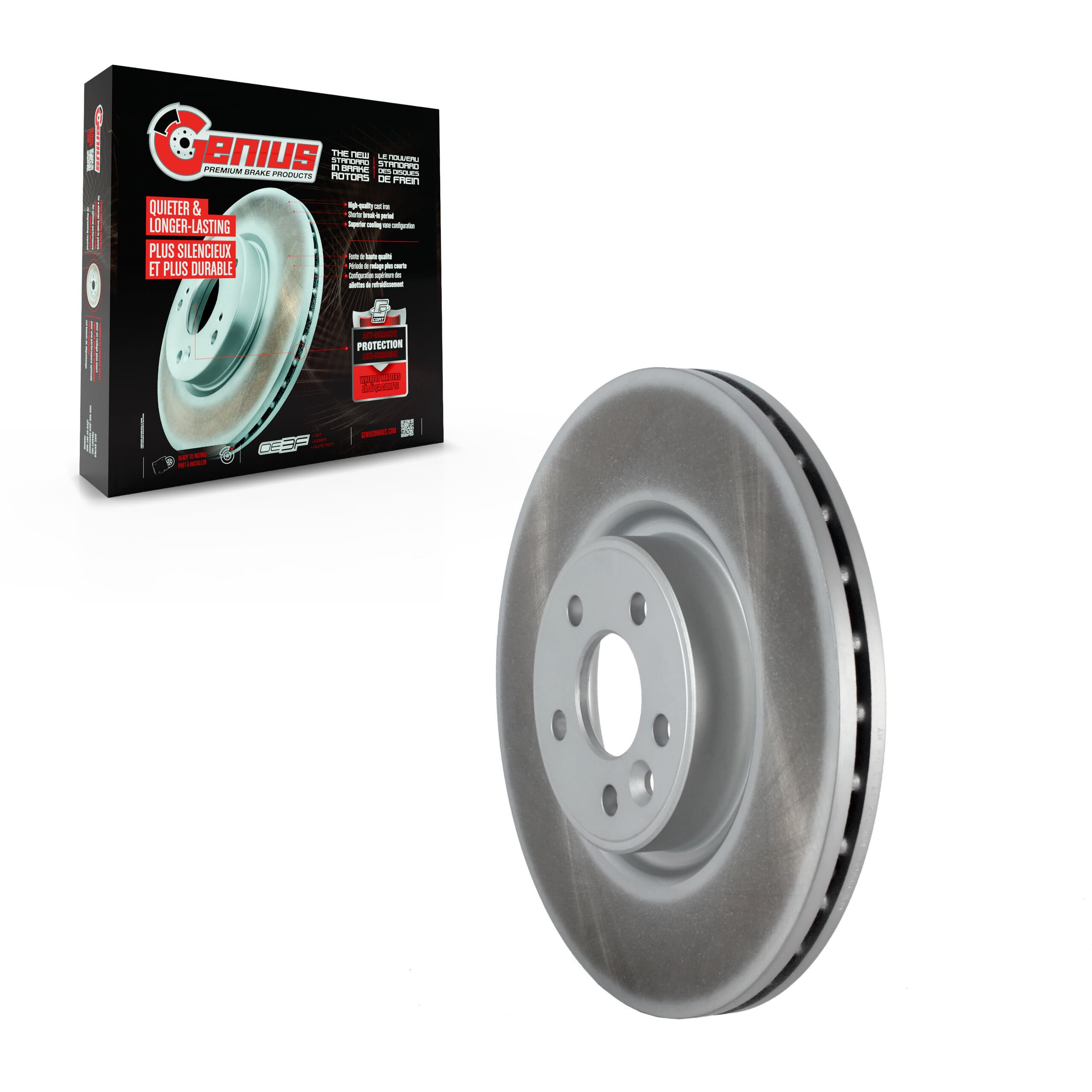 Genius - GCR-980659 - Front Disc Brake Rotor image 1