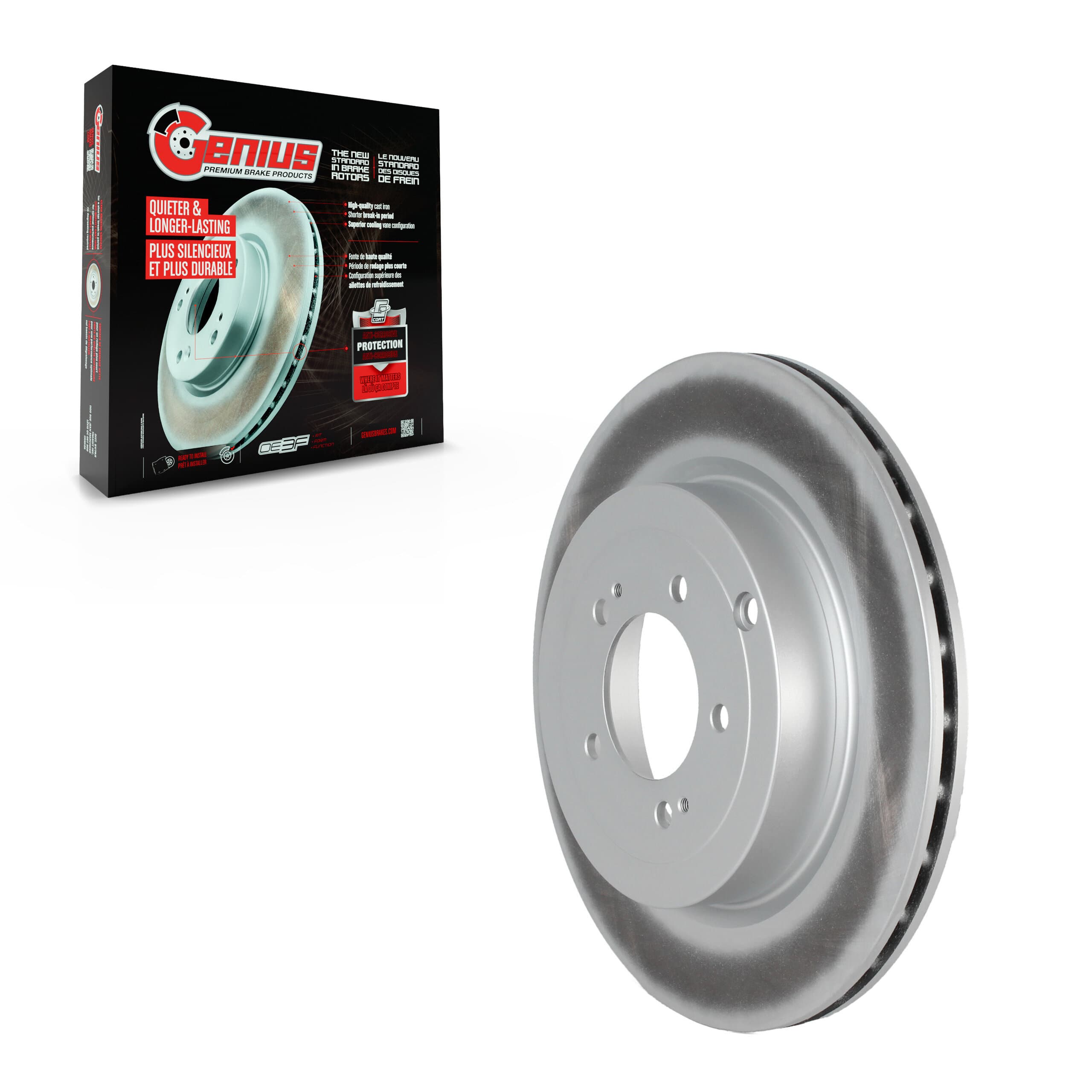 Genius - GCR-980660 - Rear Disc Brake Rotor image 1