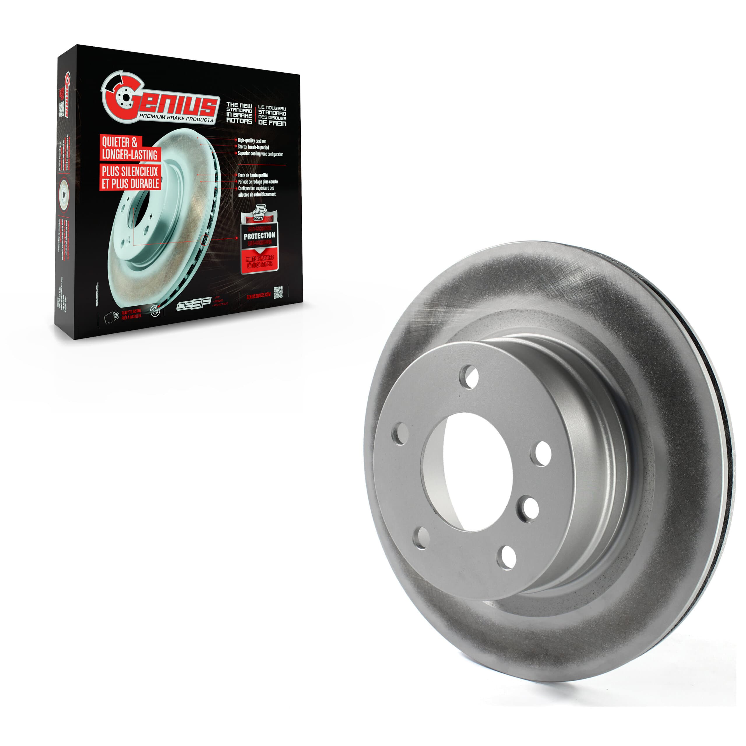 Genius - GCR-980692 - Rear Disc Brake Rotor image 1