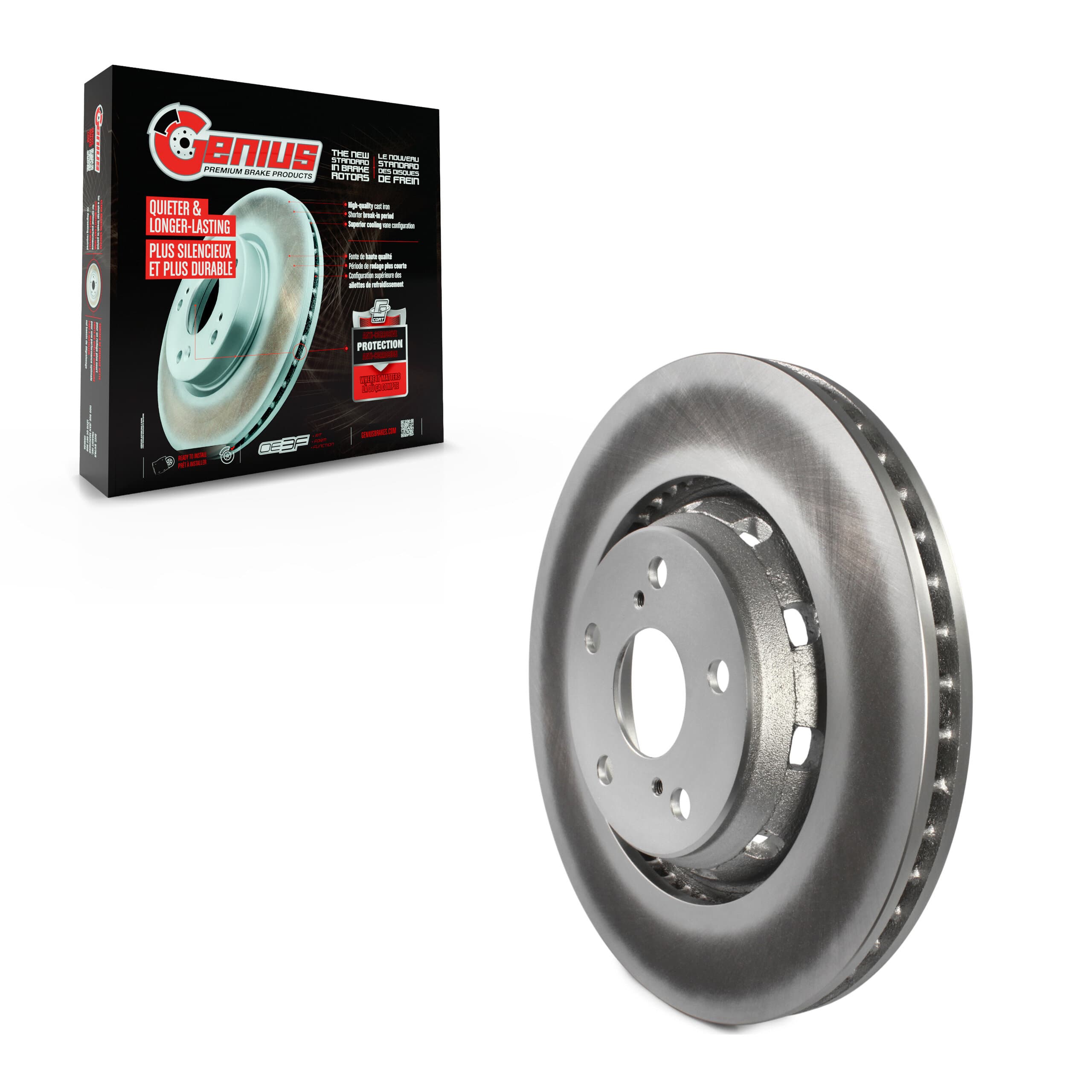 Genius - GCR-980728 - Front Disc Brake Rotor image 1