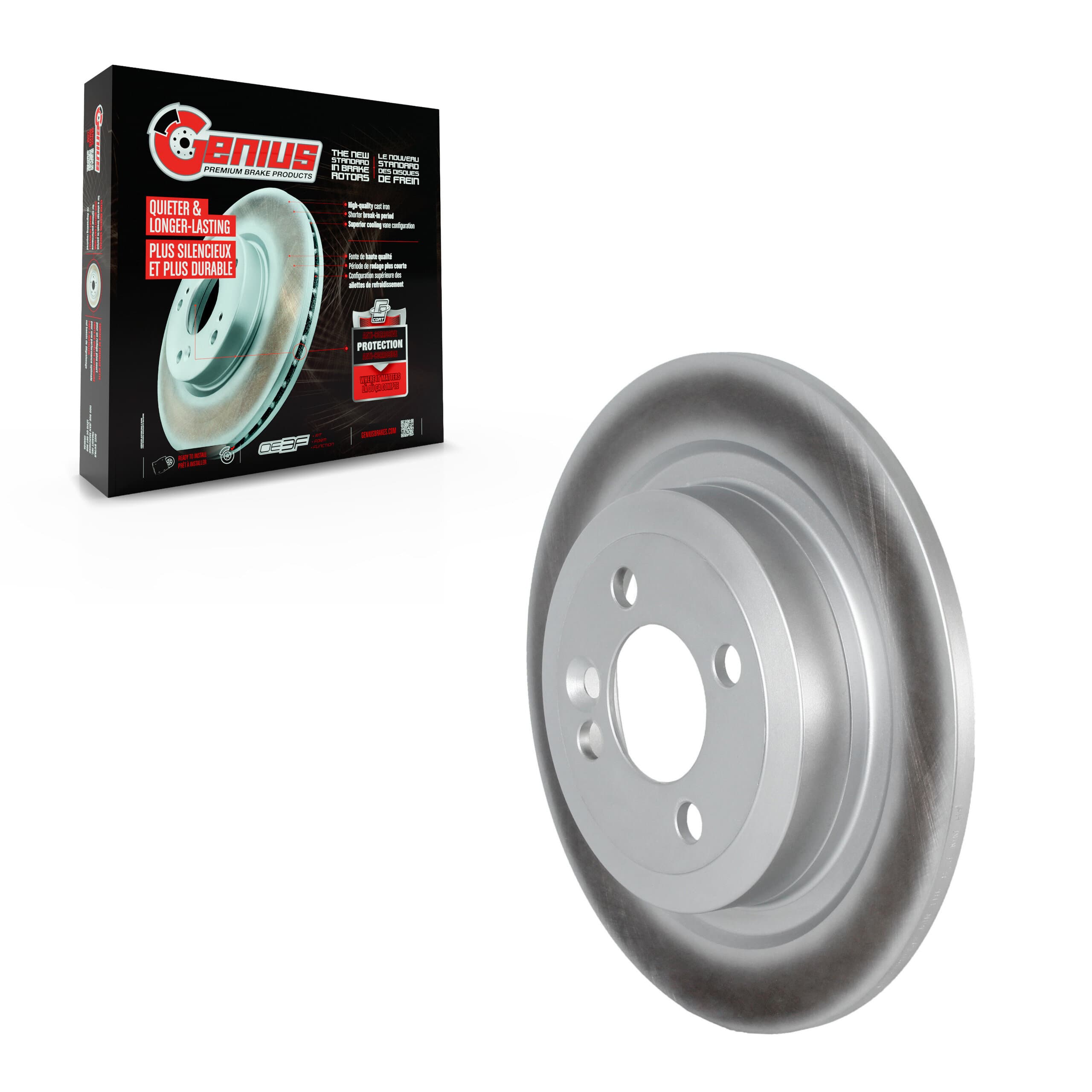 Genius - GCR-980748 - Rear Disc Brake Rotor image 1