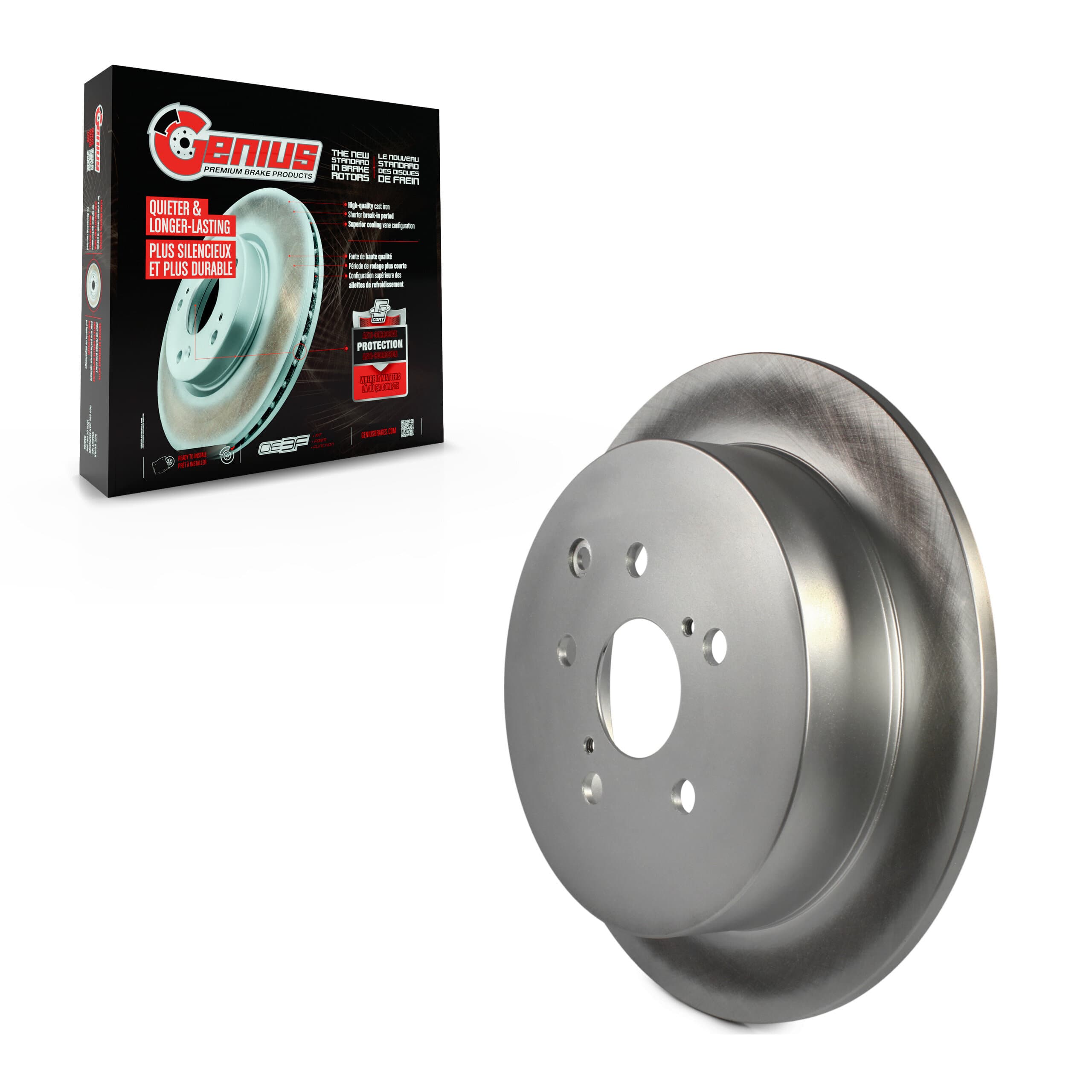 Genius - GCR-980757 - Rear Disc Brake Rotor image 1
