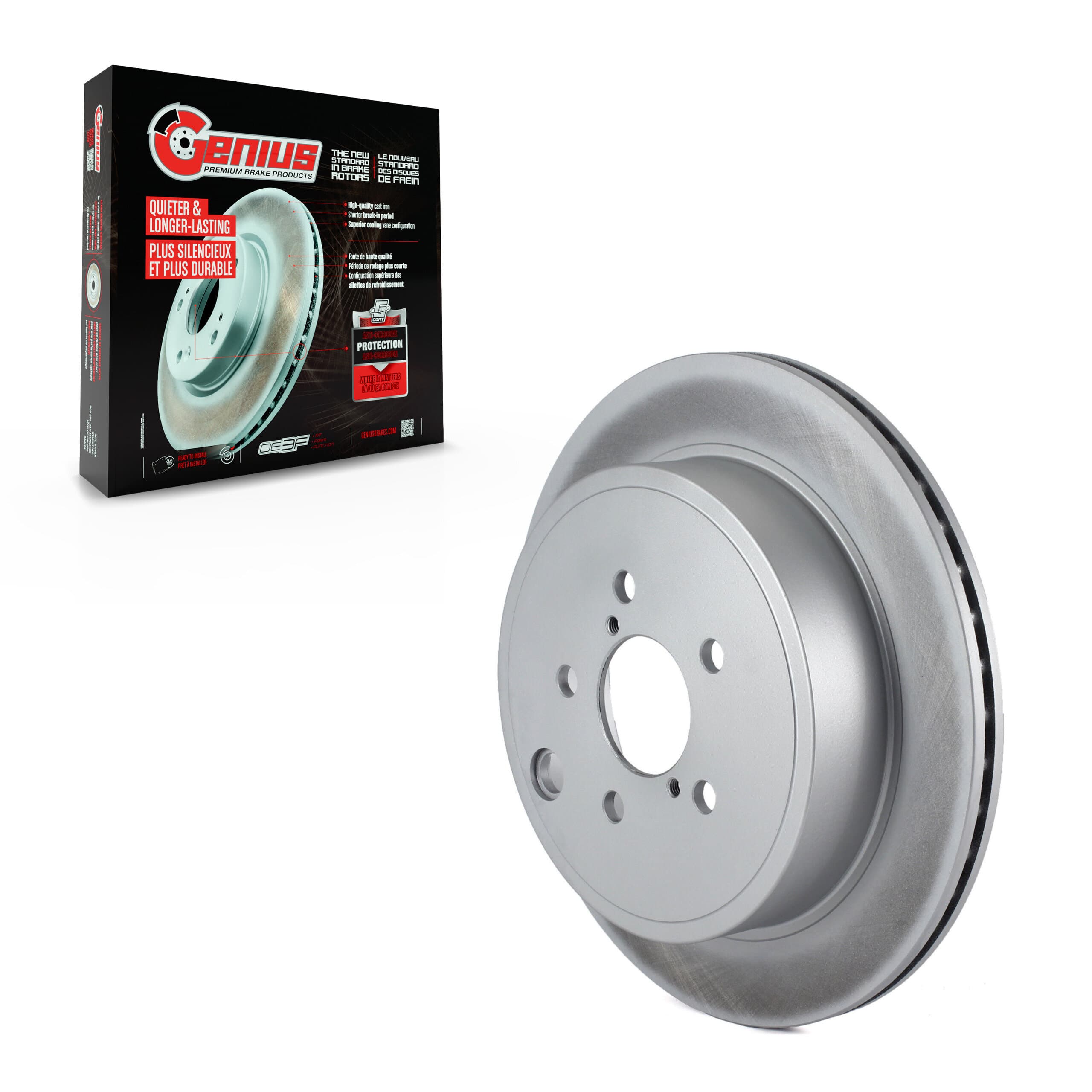 Genius - GCR-980785 - Rear Disc Brake Rotor image 1