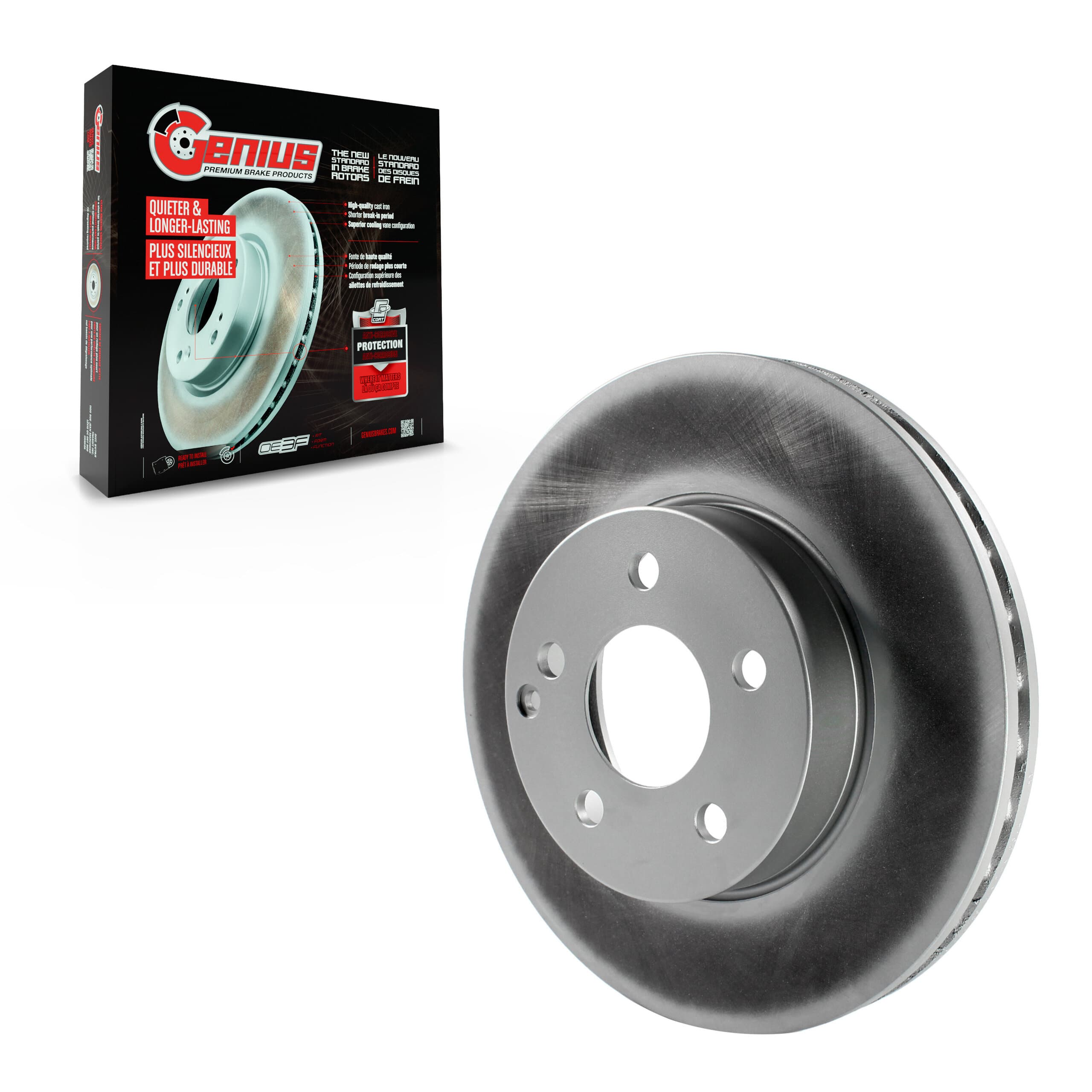 Genius - GCR-980789 - Front Disc Brake Rotor image 1