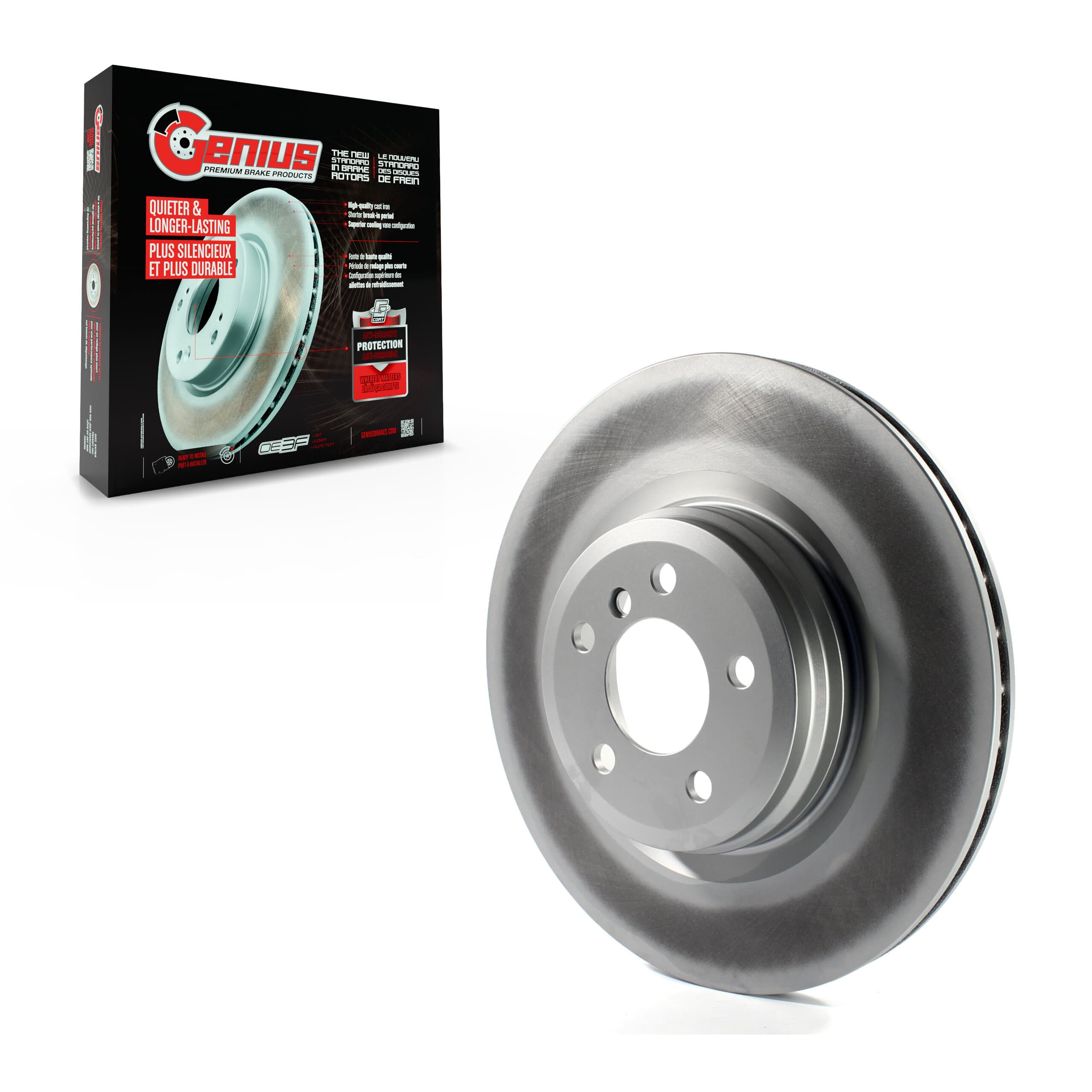 Genius - GCR-980804 - Rear Disc Brake Rotor image 1