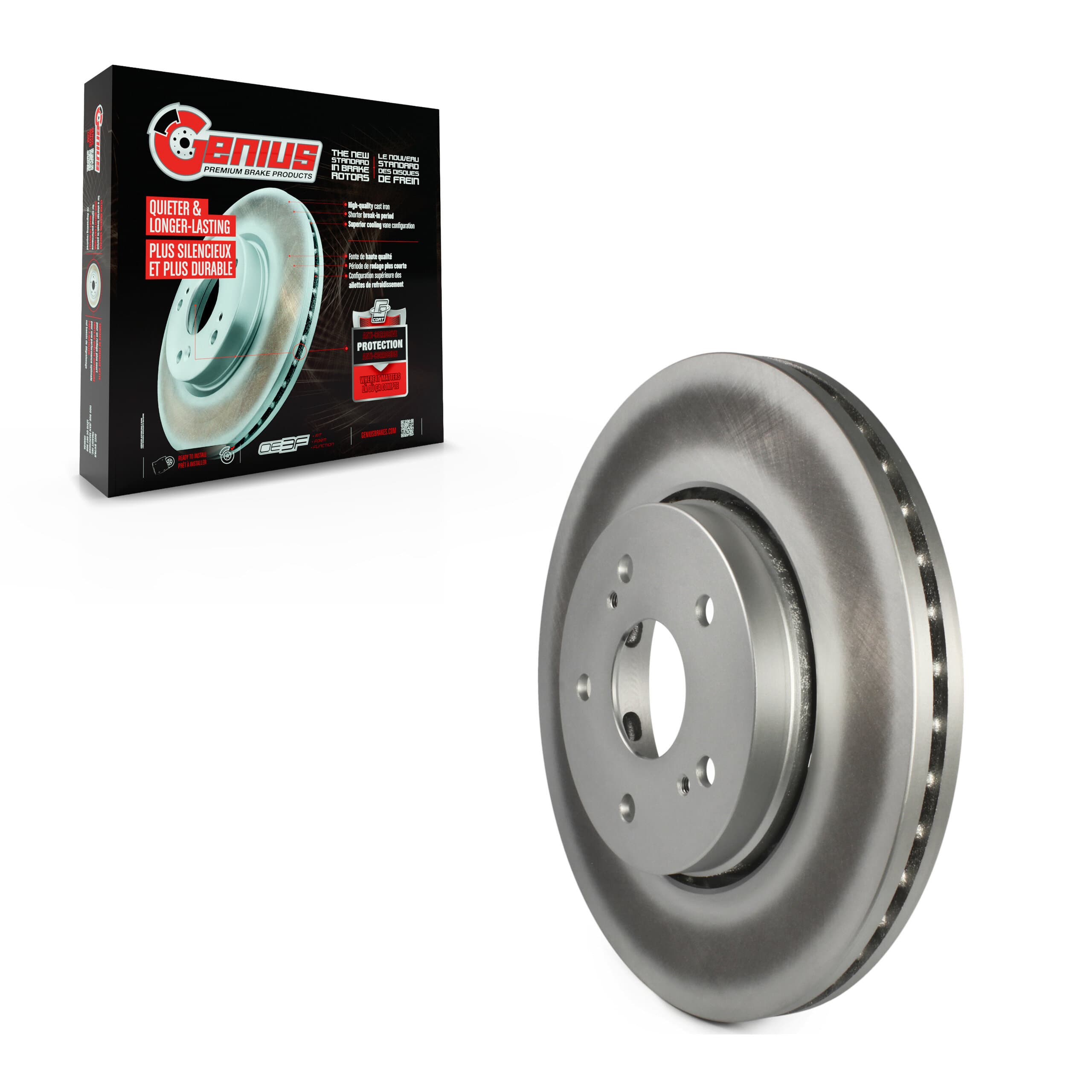 Genius - GCR-980807 - Front Disc Brake Rotor image 1