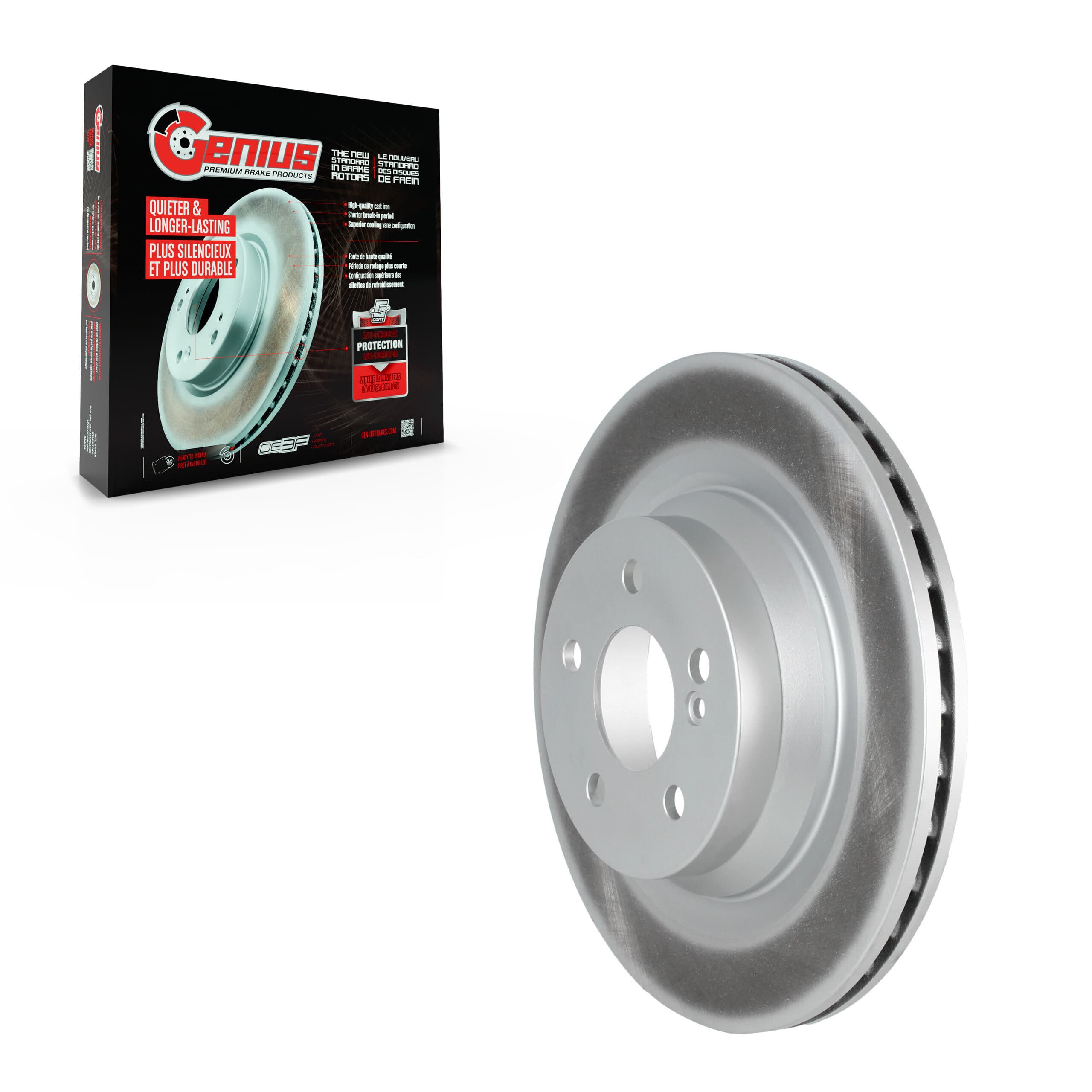 Genius - GCR-980819 - Rear Disc Brake Rotor image 1