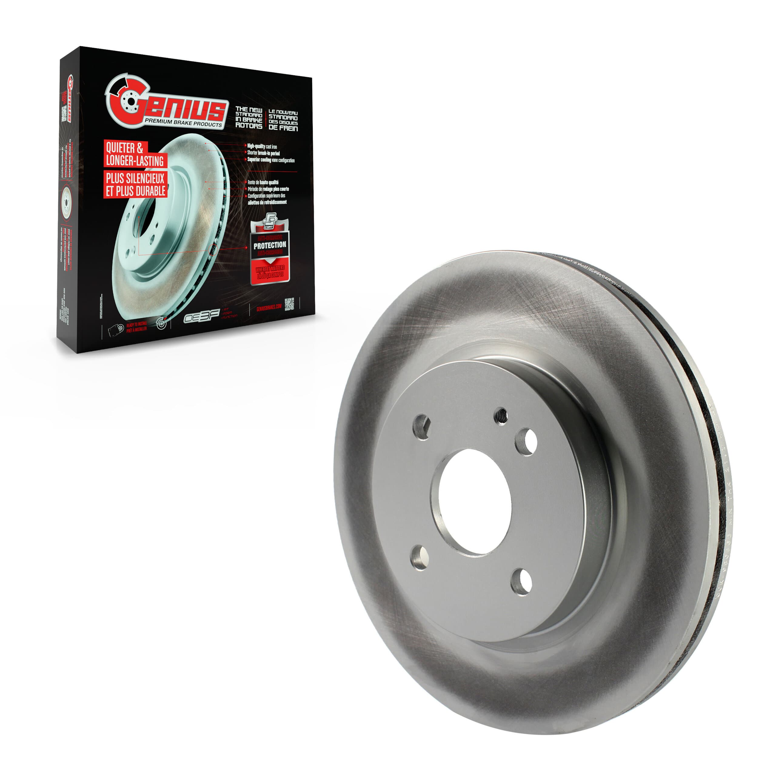 Genius - GCR-980863 - Front Disc Brake Rotor image 1