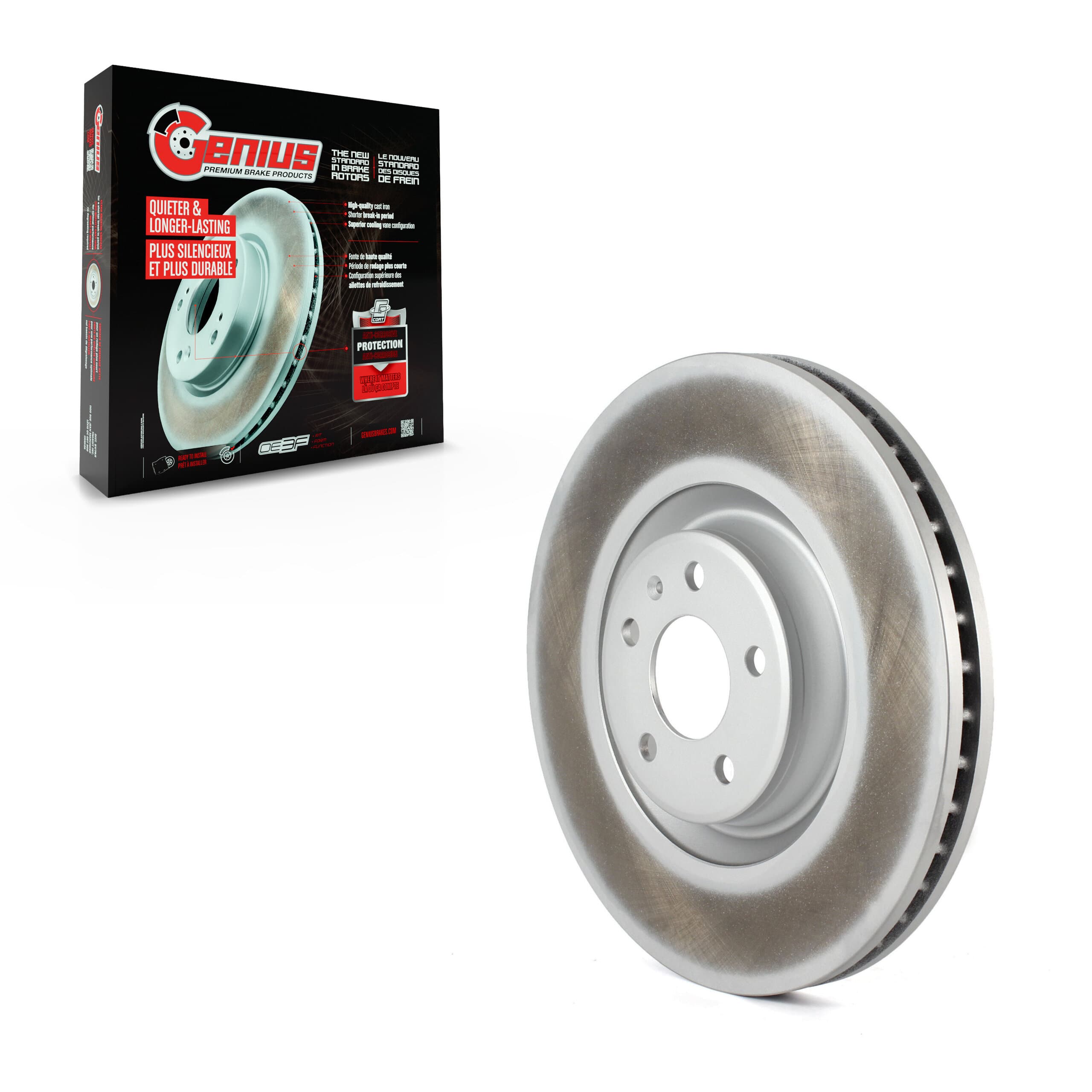 Genius - GCR-980939 - Front Disc Brake Rotor image 1
