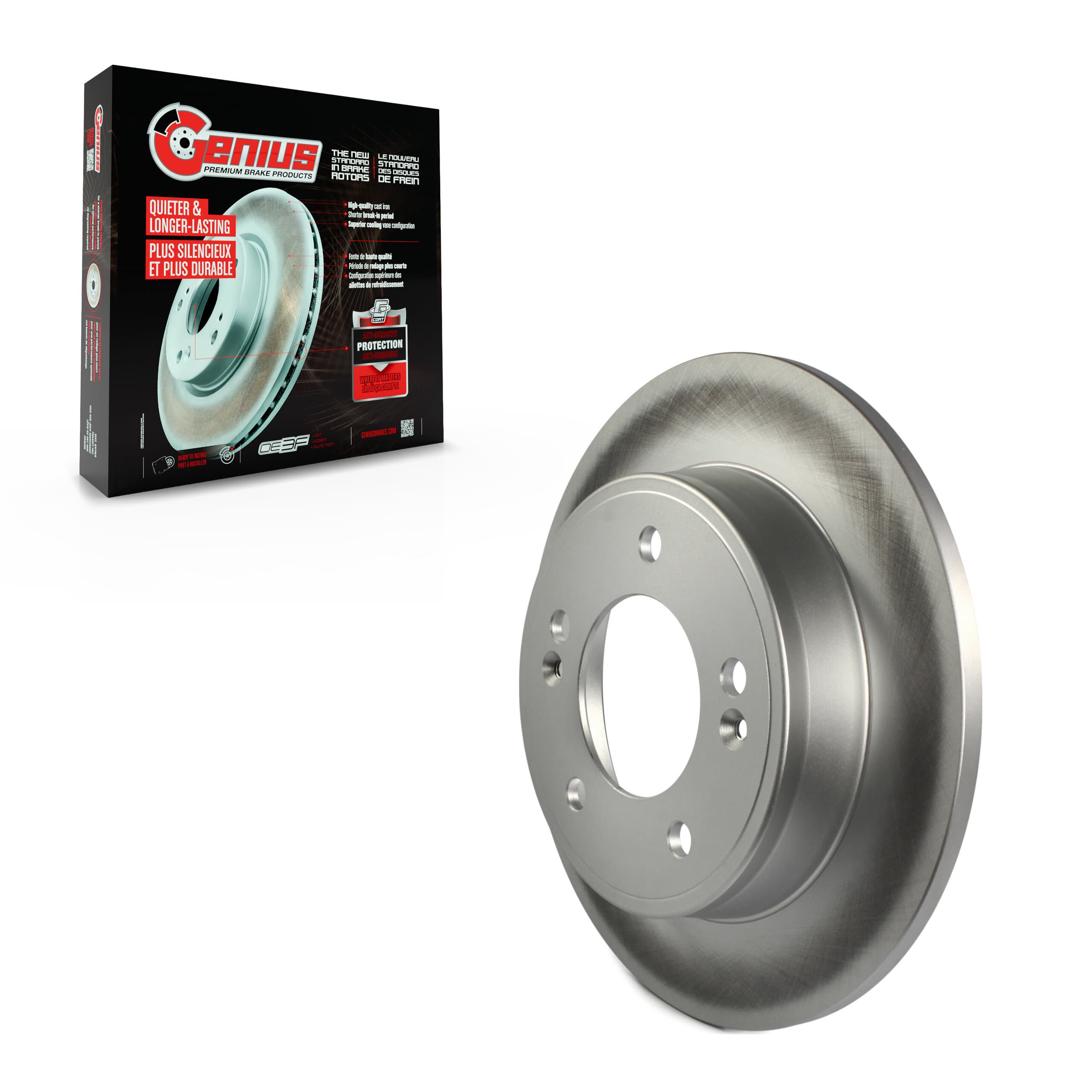 Genius - GCR-980957 - Rear Disc Brake Rotor image 1