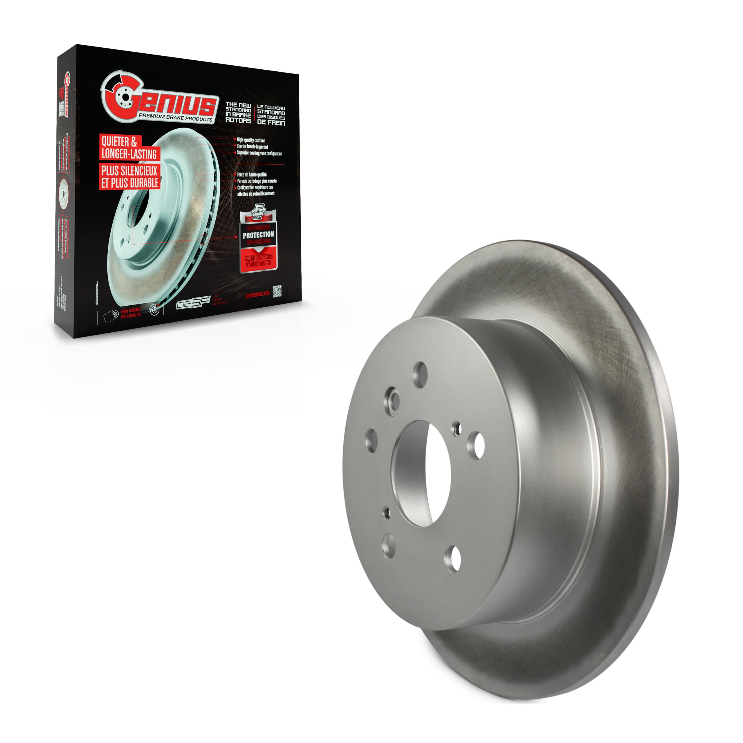 Genius - GCR-980972 - Rear Disc Brake Rotor image 1