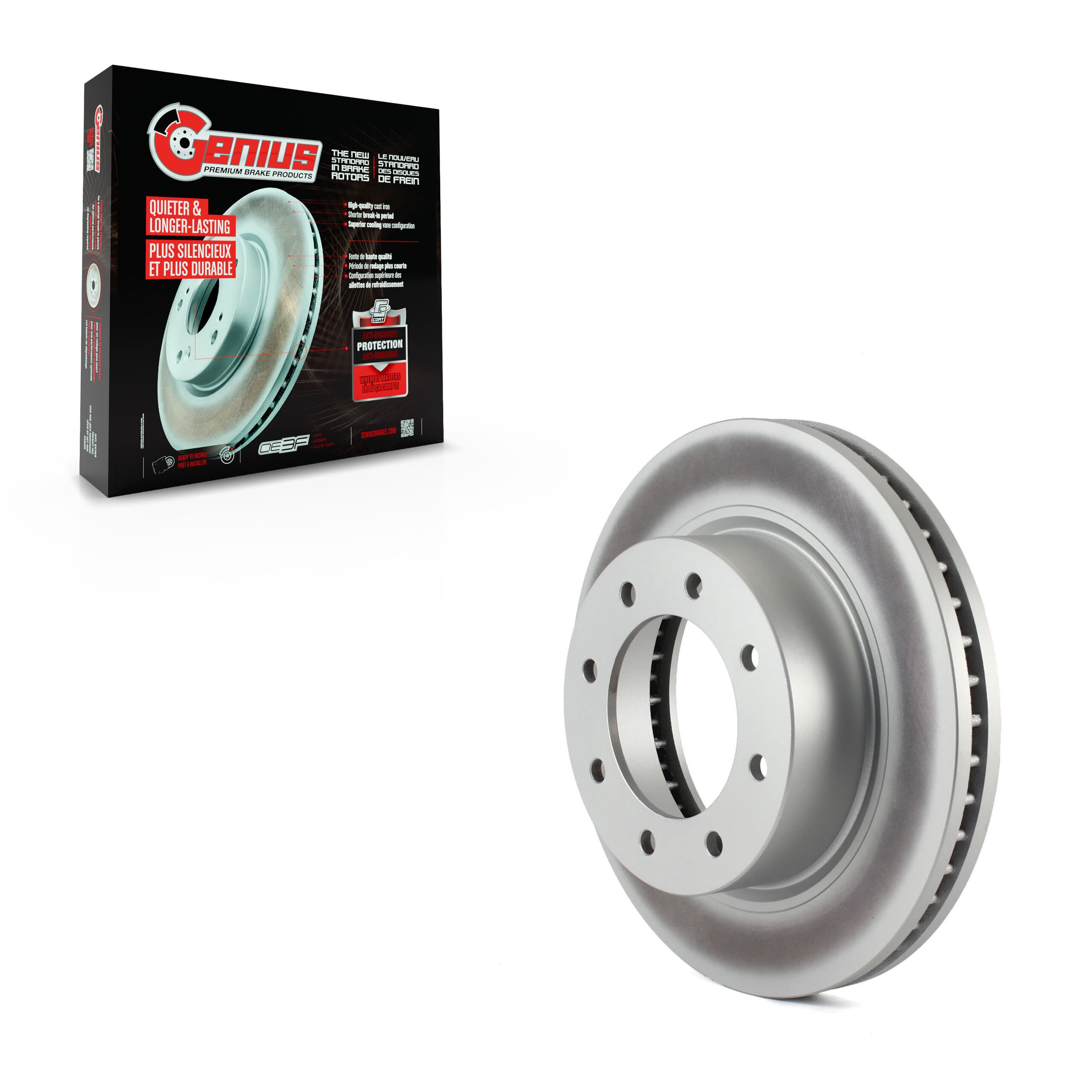 Genius - GCR-980975 - Front Disc Brake Rotor image 1