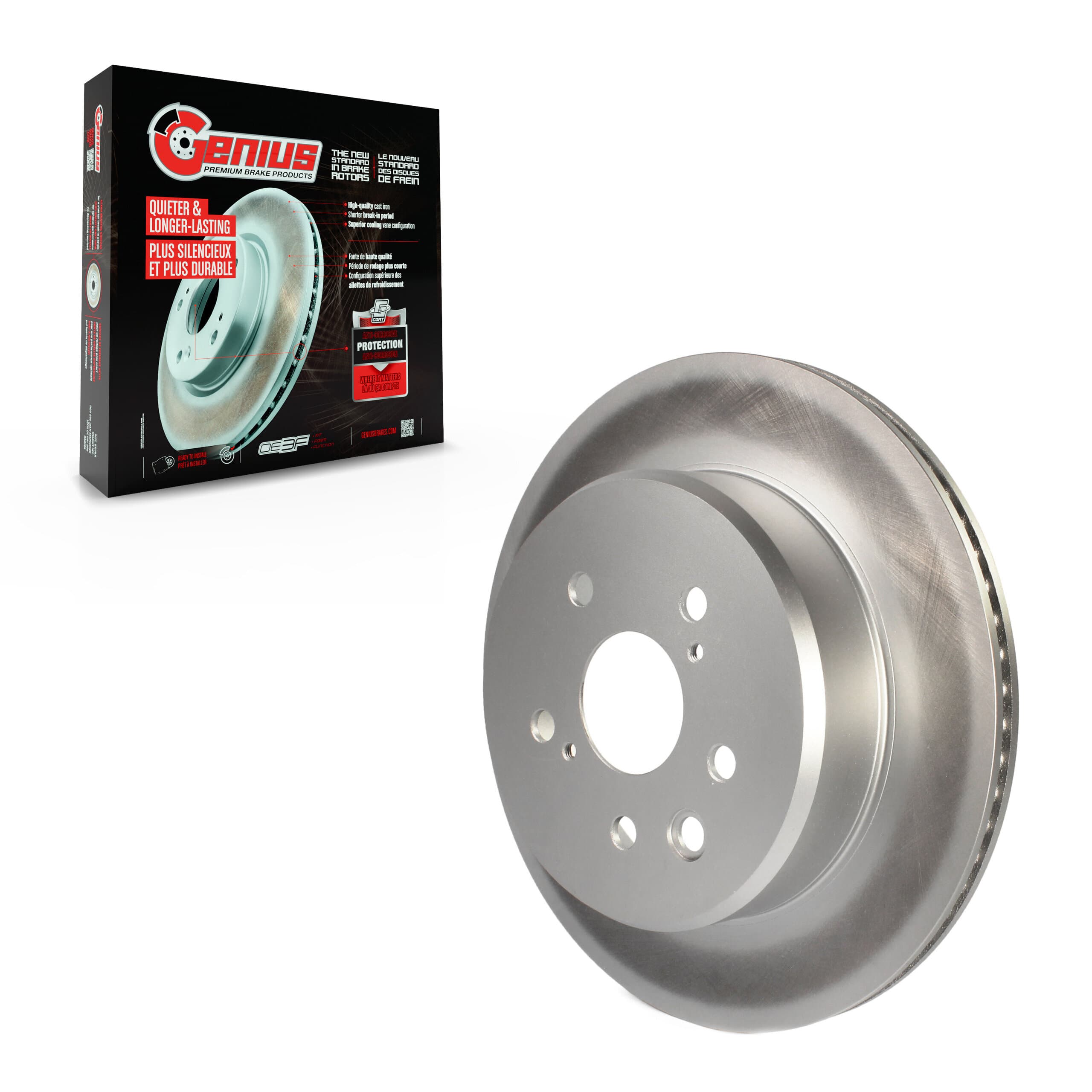 Genius - GCR-980984 - Rear Disc Brake Rotor image 1