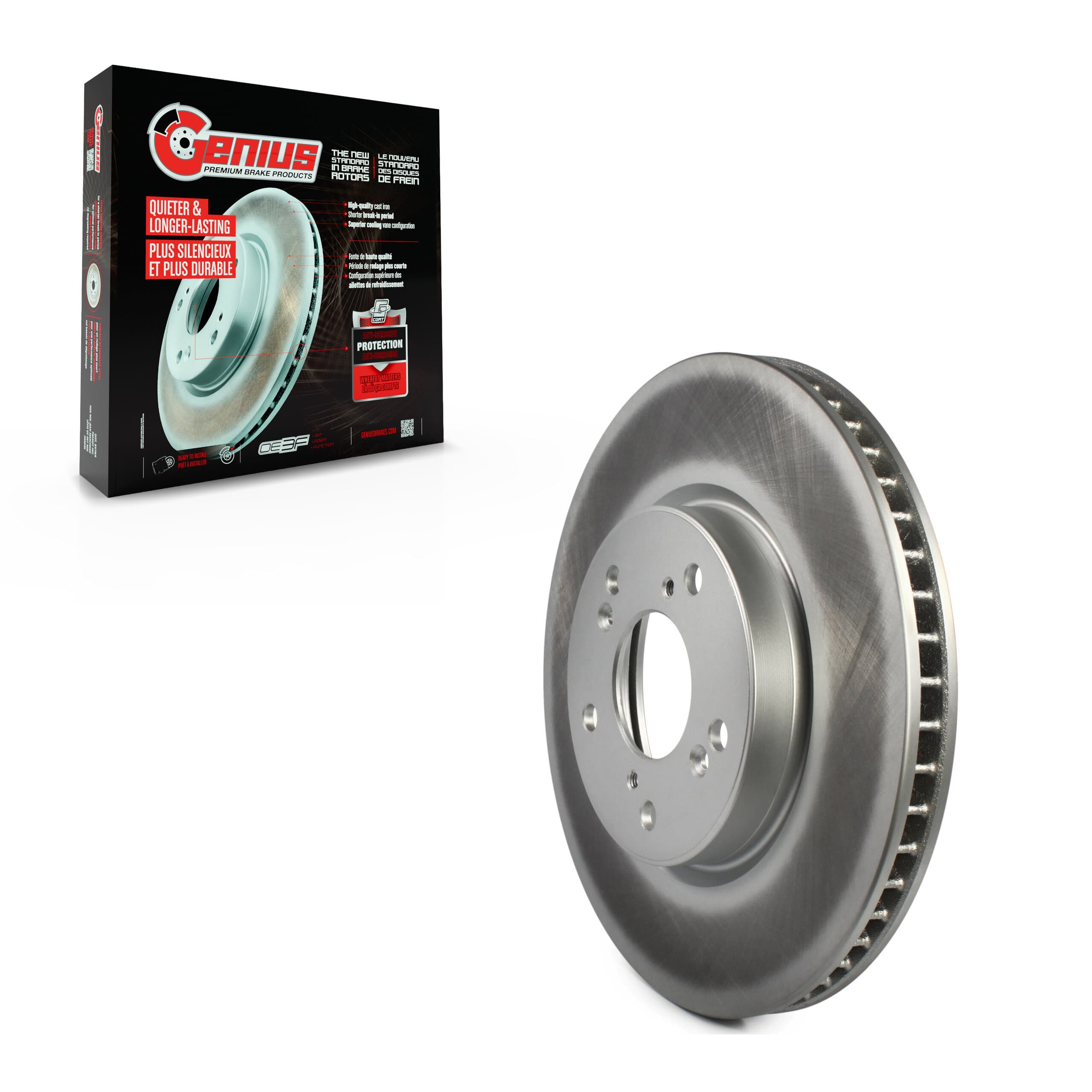 Genius - GCR-981022 - Front Disc Brake Rotor image 1