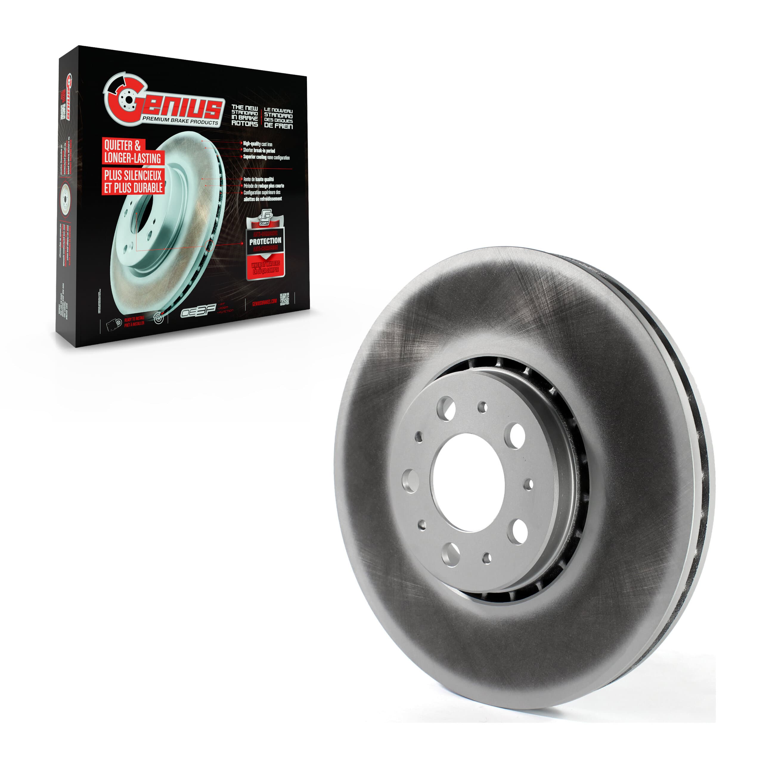Genius - GCR-981050 - Front Disc Brake Rotor image 1