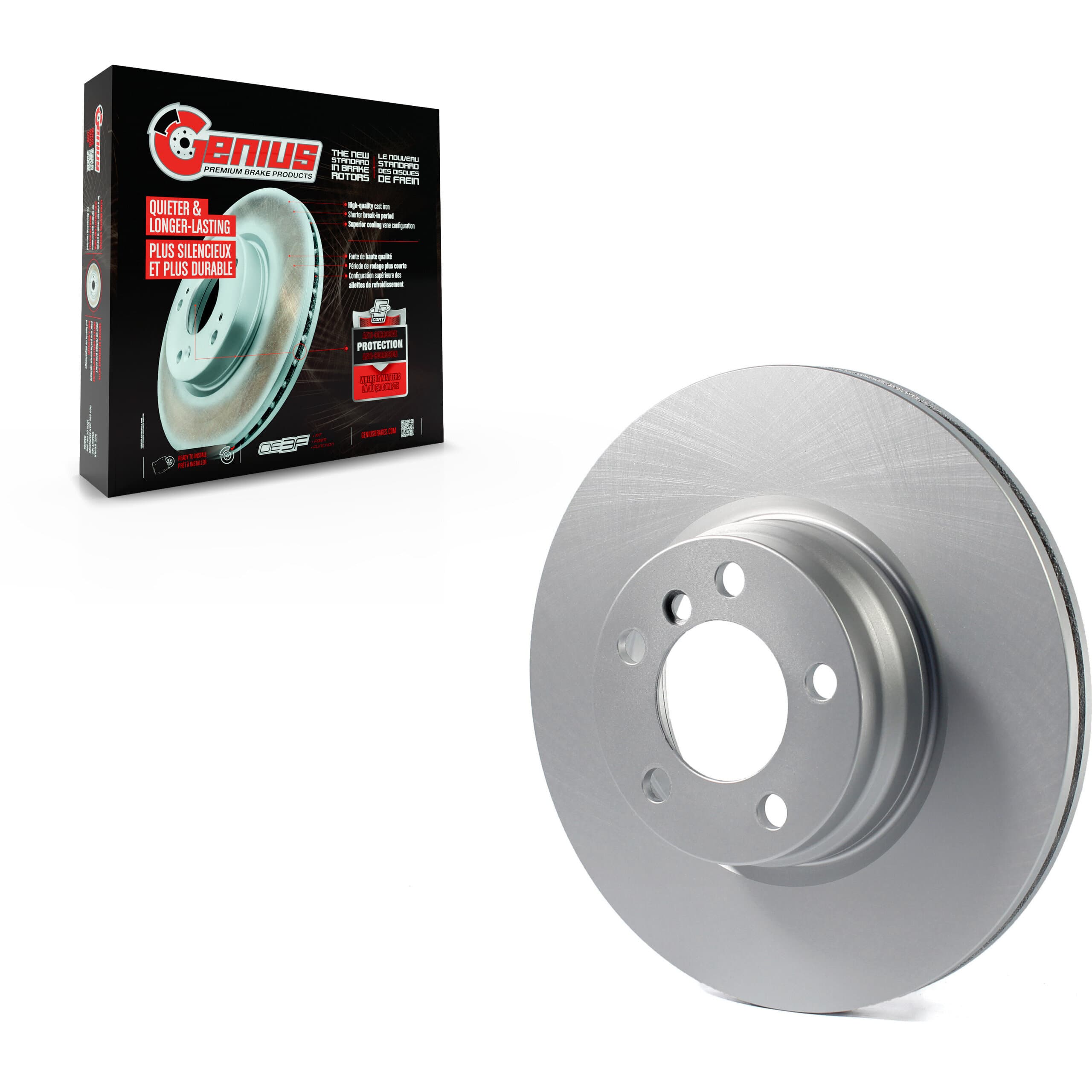 Genius - GCR-981066 - Front Disc Brake Rotor image 1